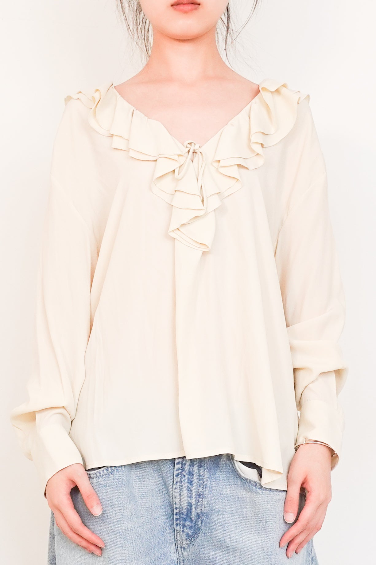 Silk blend blouse RRP £150