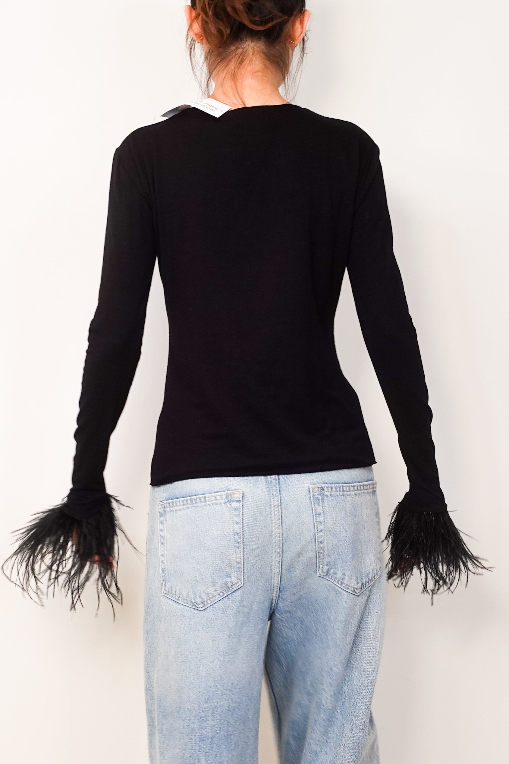 Feather cuffed top RRP £ 120