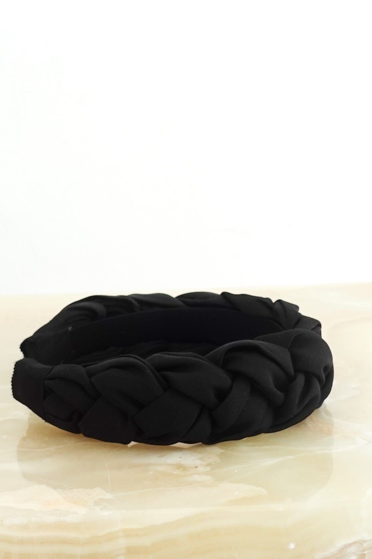 Black woven headband RRP £300