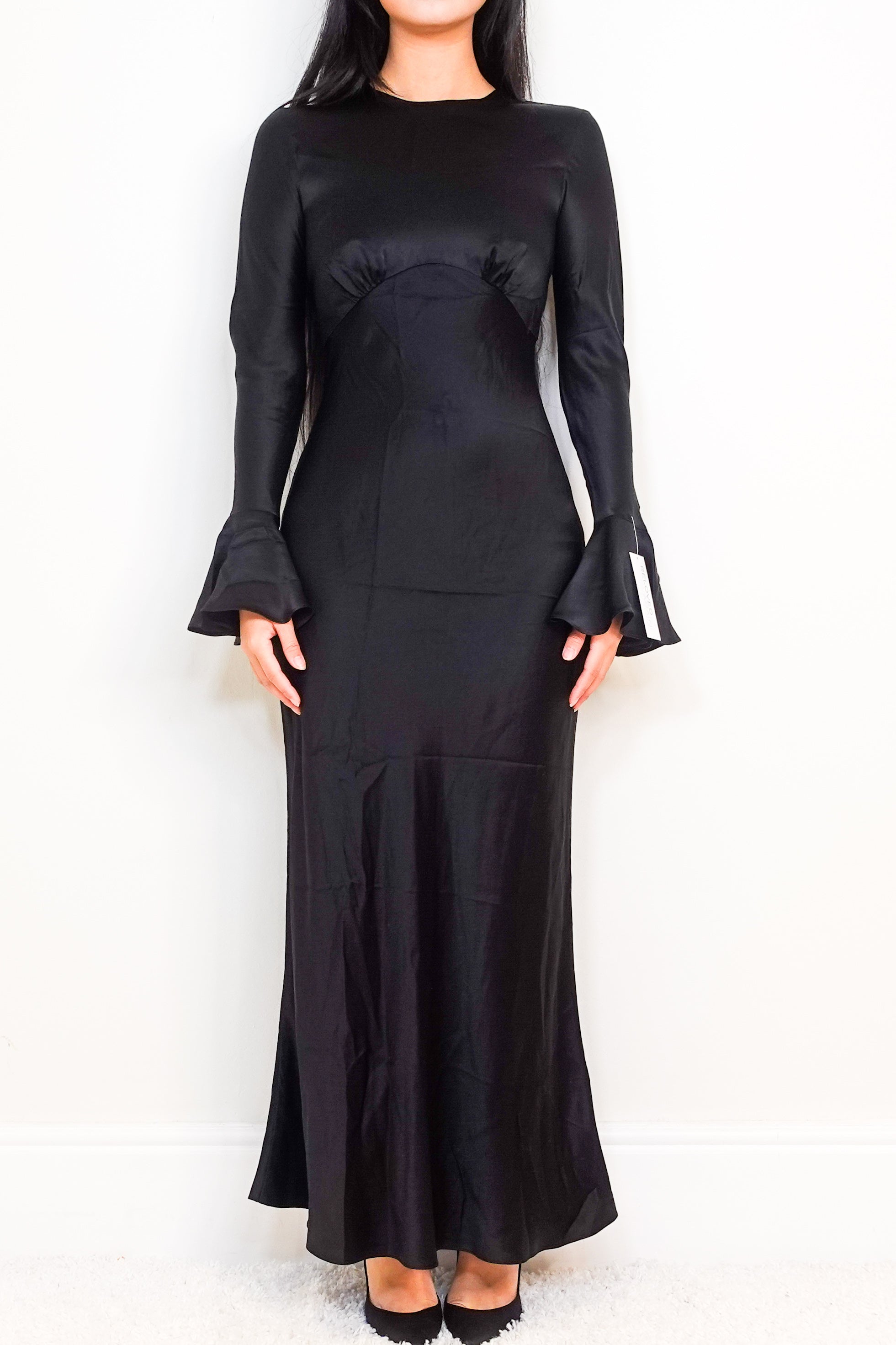 Silk black evening dress RRP £450