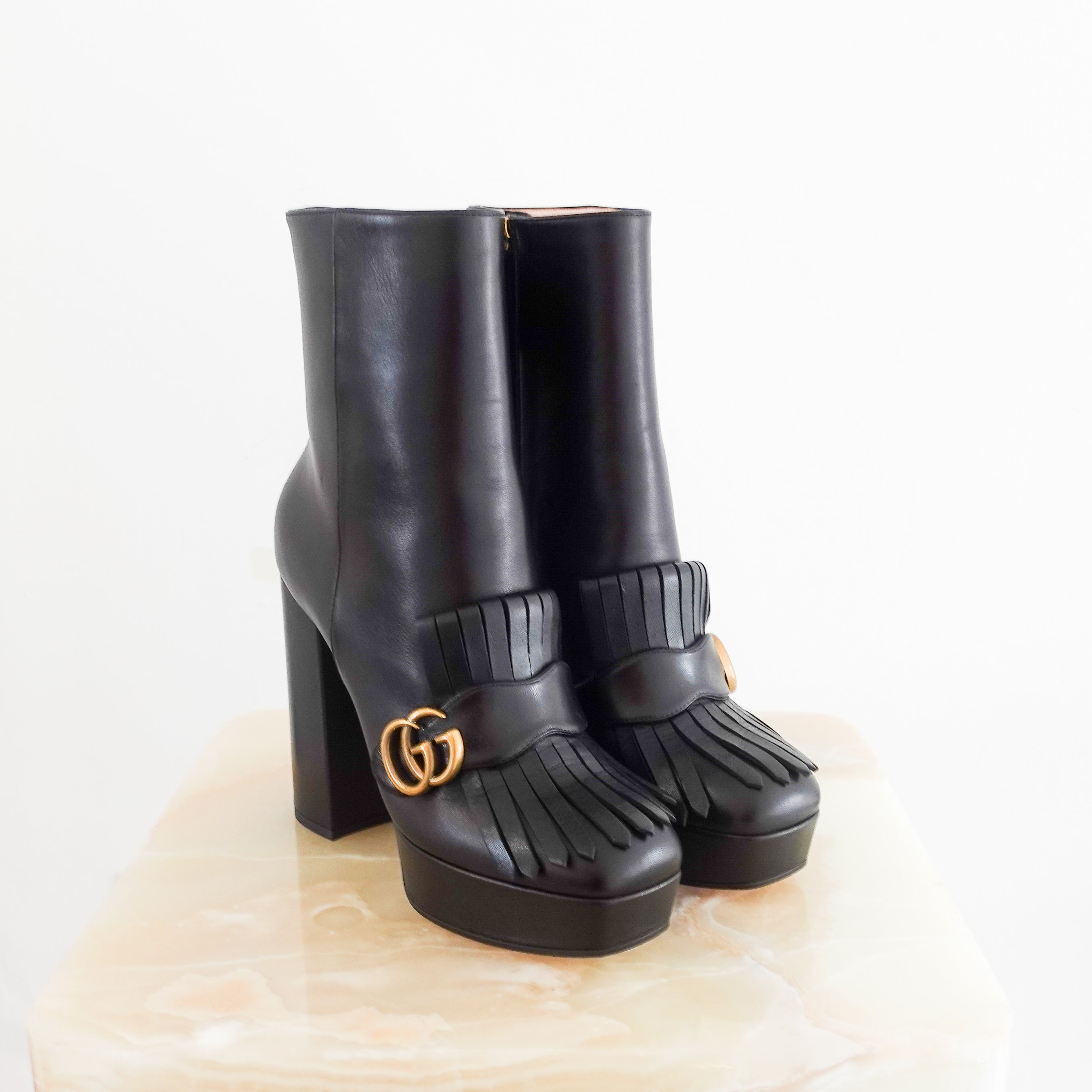 New black platform boots RRP £1200