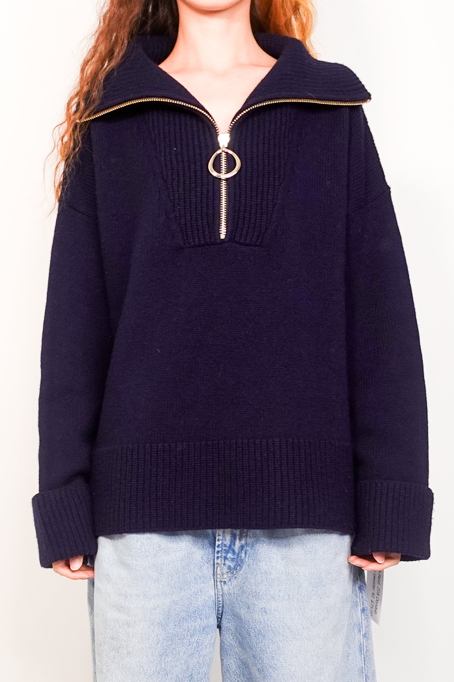 Navy Wool Jumper RRP £200