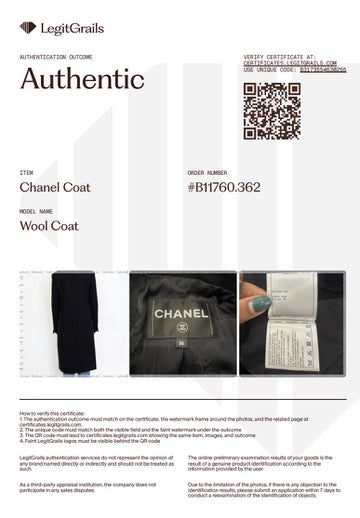 Chanel Black Double-Breasted Wool Coat S/S 2017 - Karl Lagerfeld era (RRP £5500) | Authentic Preloved