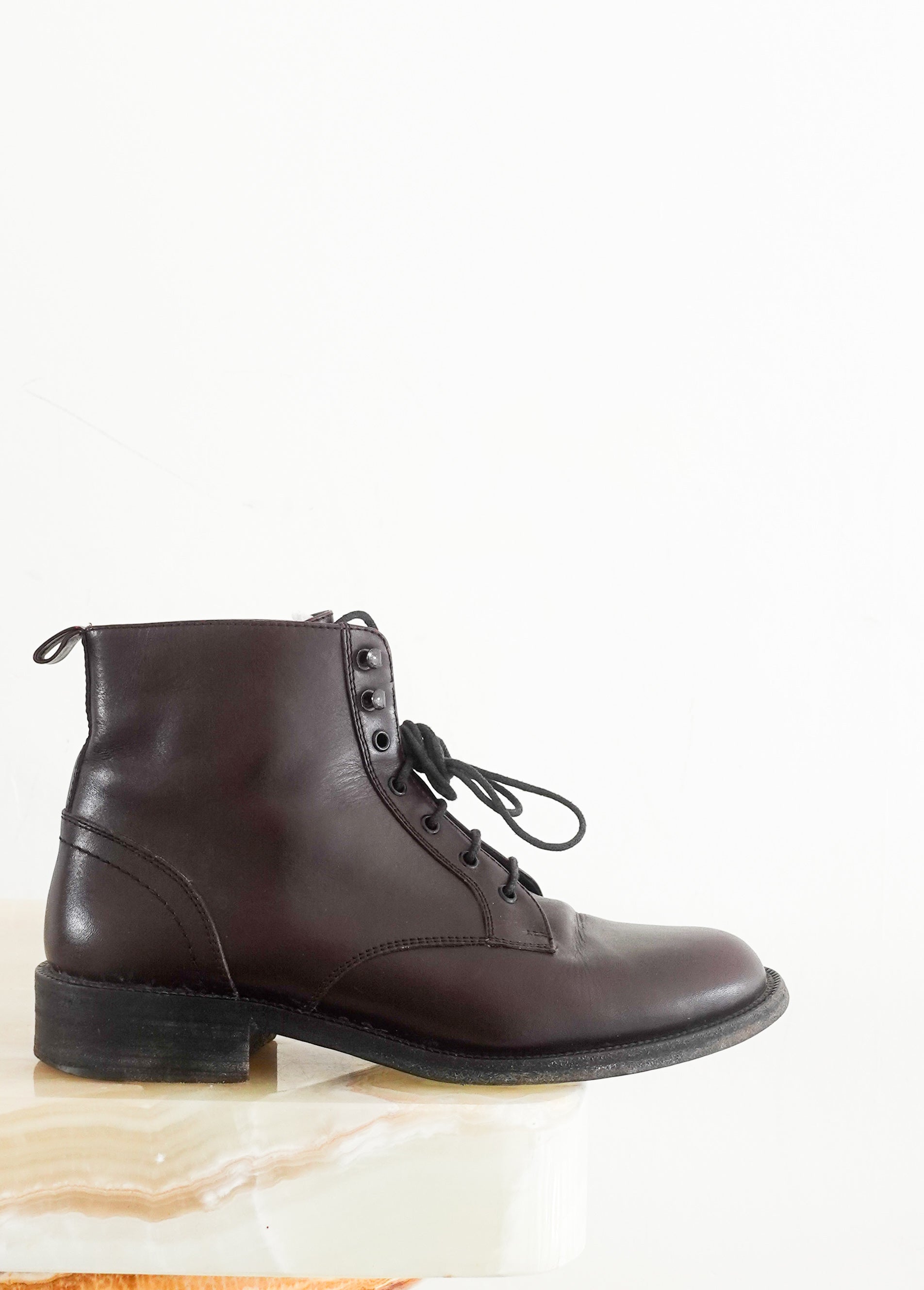 Brown lace up boots RRP £220