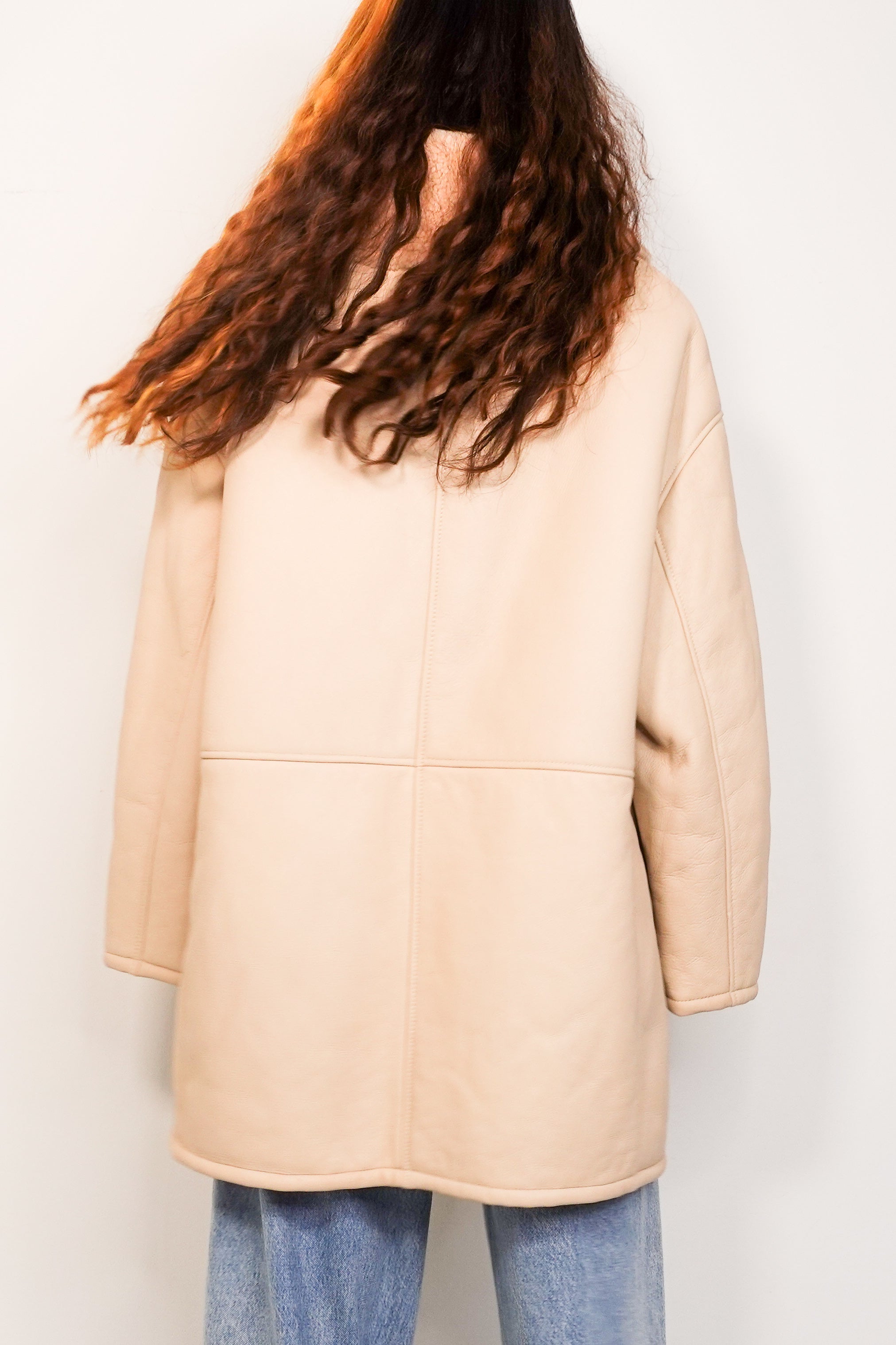 Shearling Cream coat RRP £730