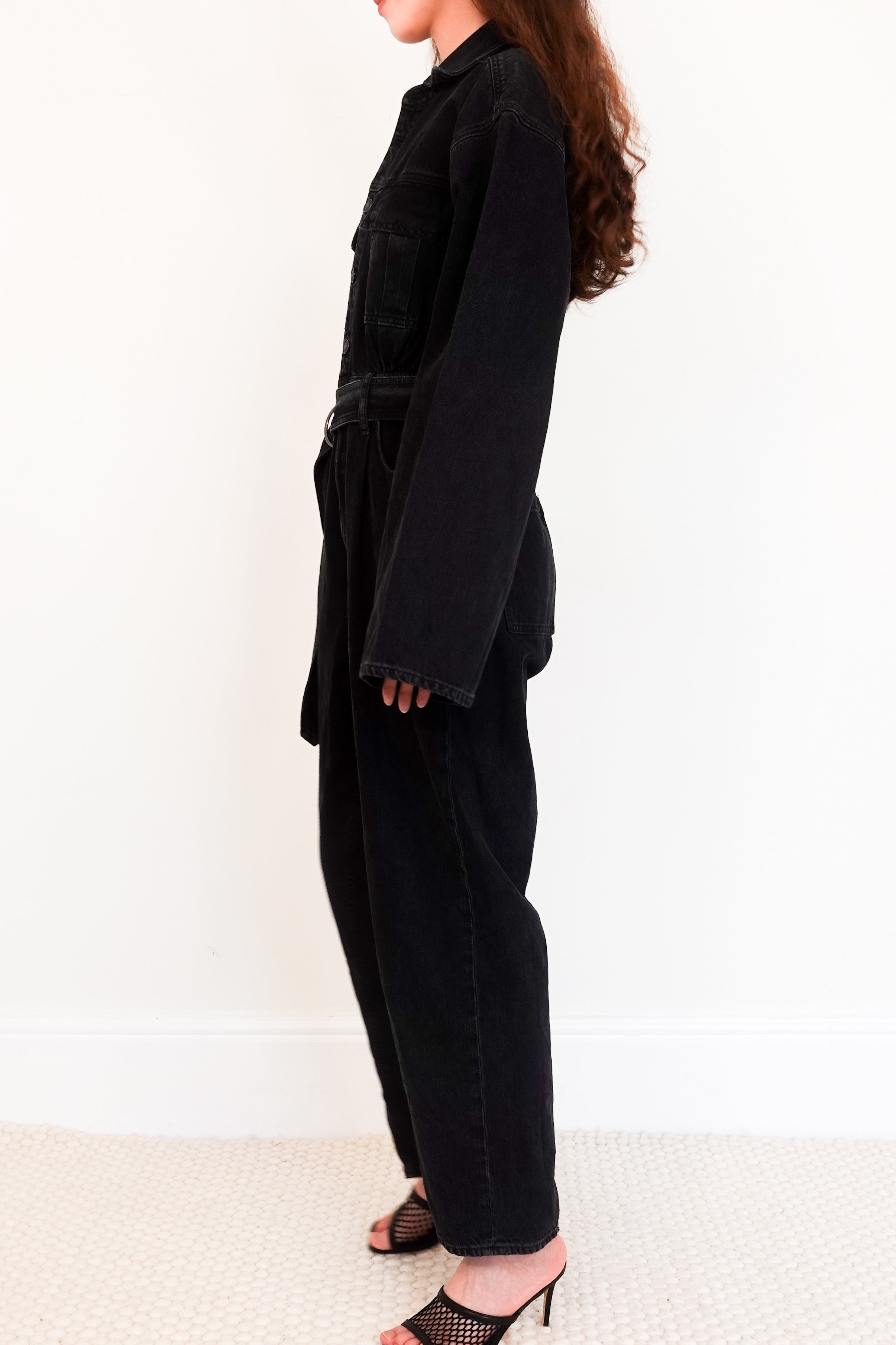 Black denim jumpsuit RRP £125