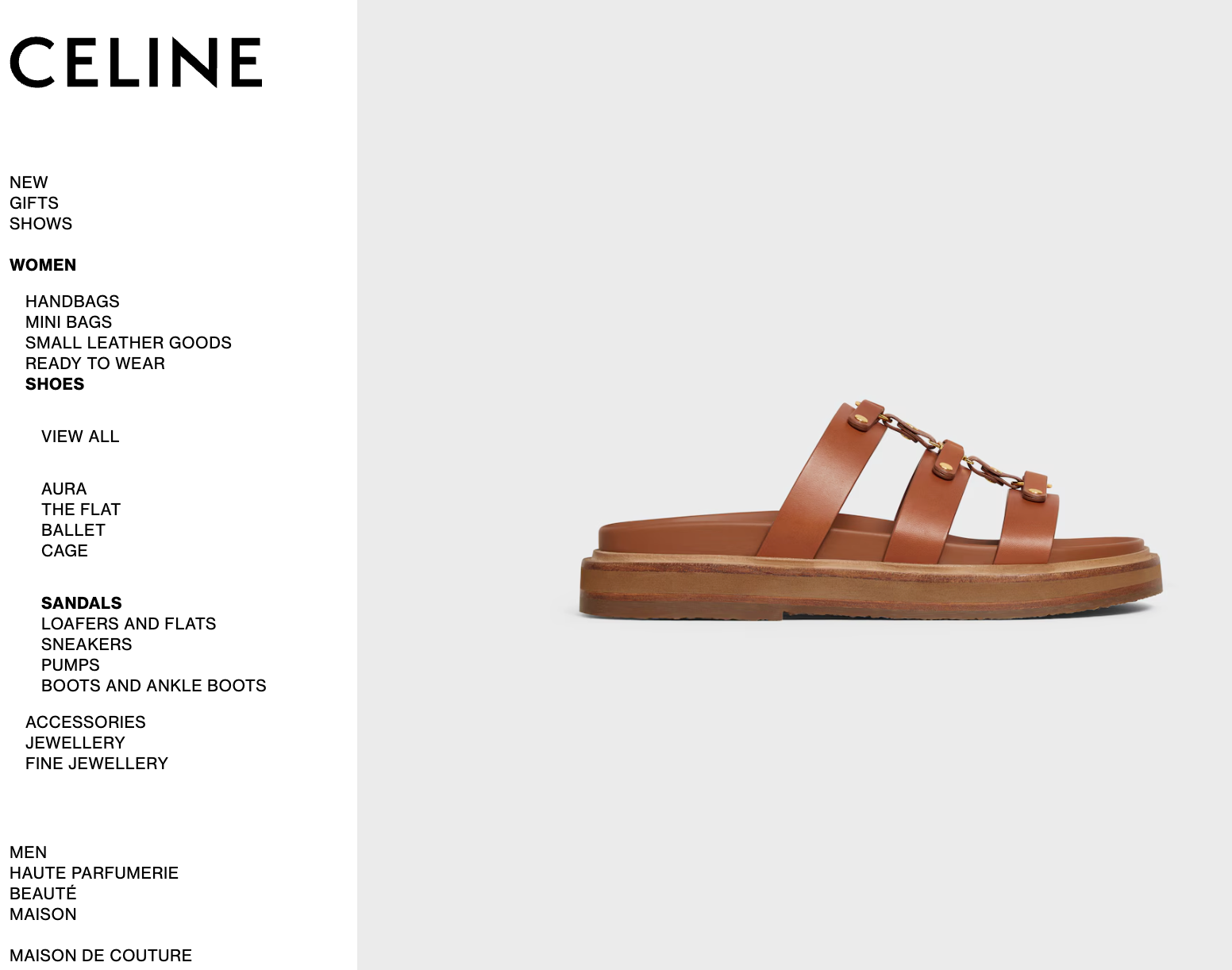Celine Triomphe Tippi Slides - RRP £790 | Authentic Preloved