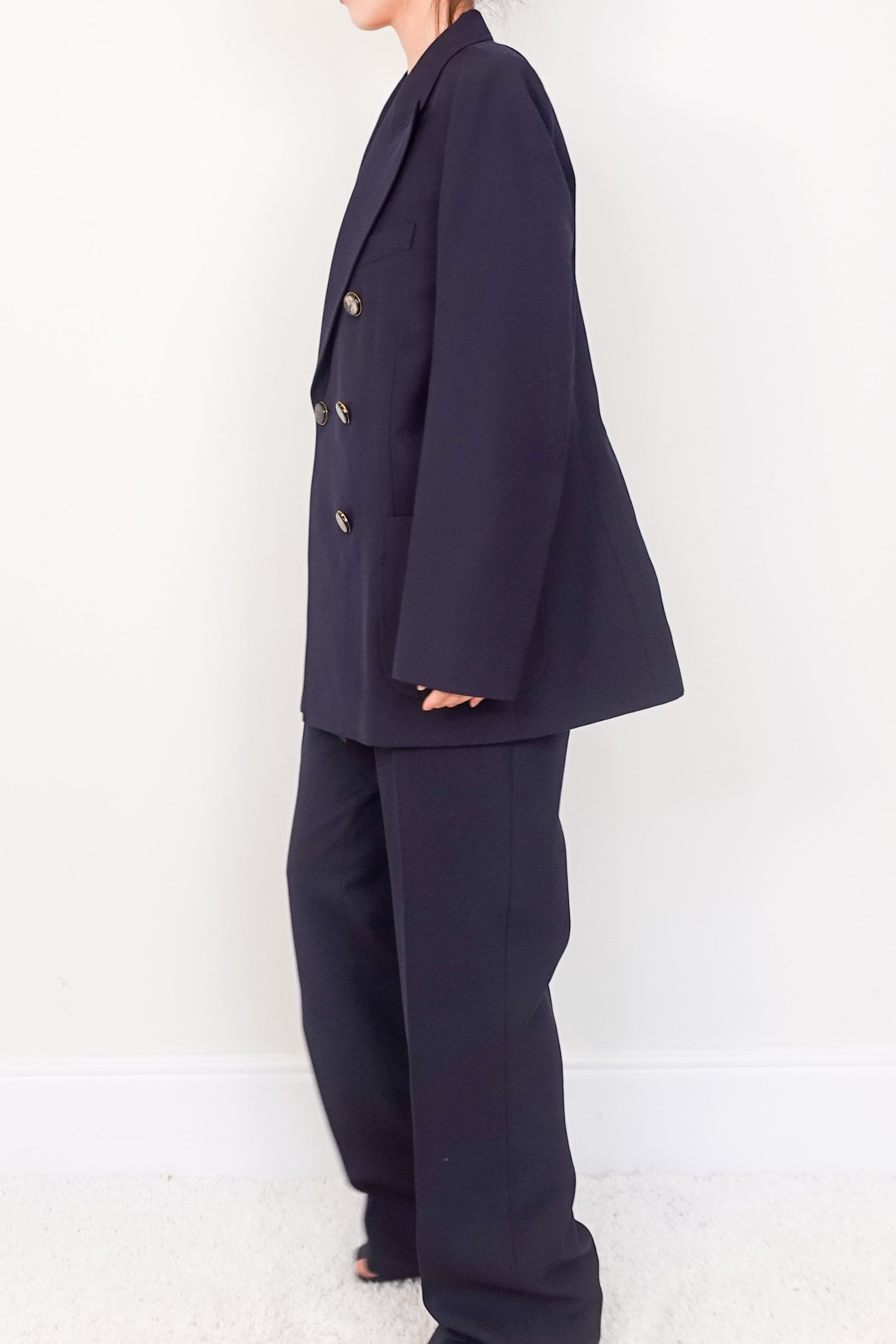 Navy wool suit RRP £1200