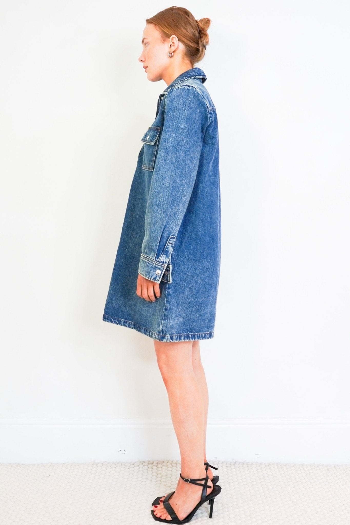 A.P.C. Blue Denim Dress RRP £250 | Authentic Preloved - Reloved Again