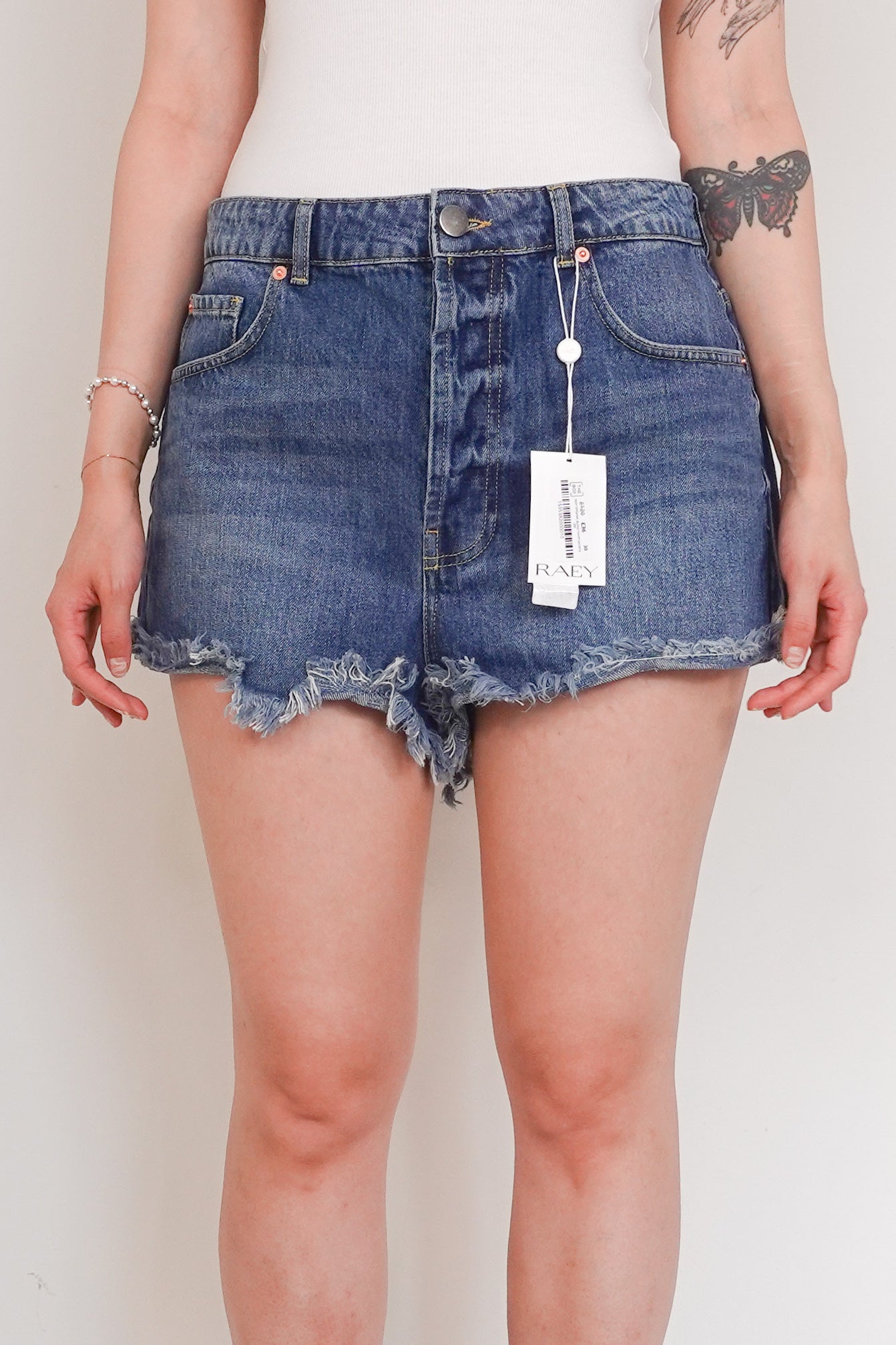 Cotton denim shorts RRP £120