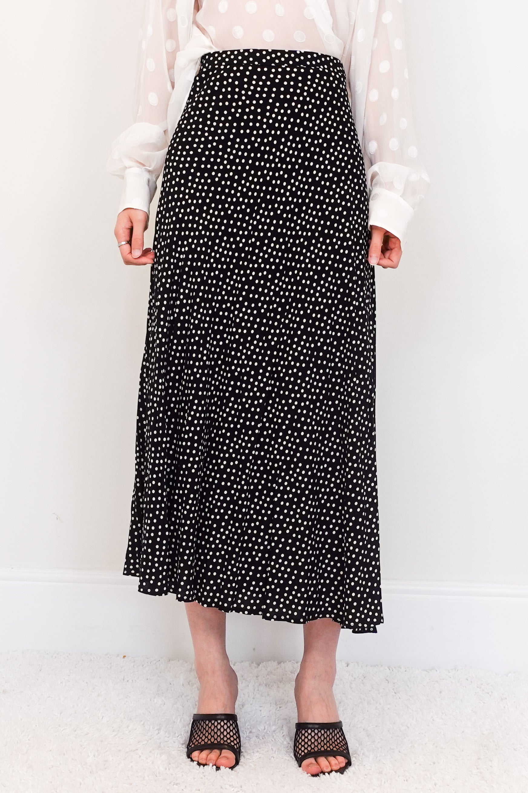 Olive Challis midi skirt RRP £195