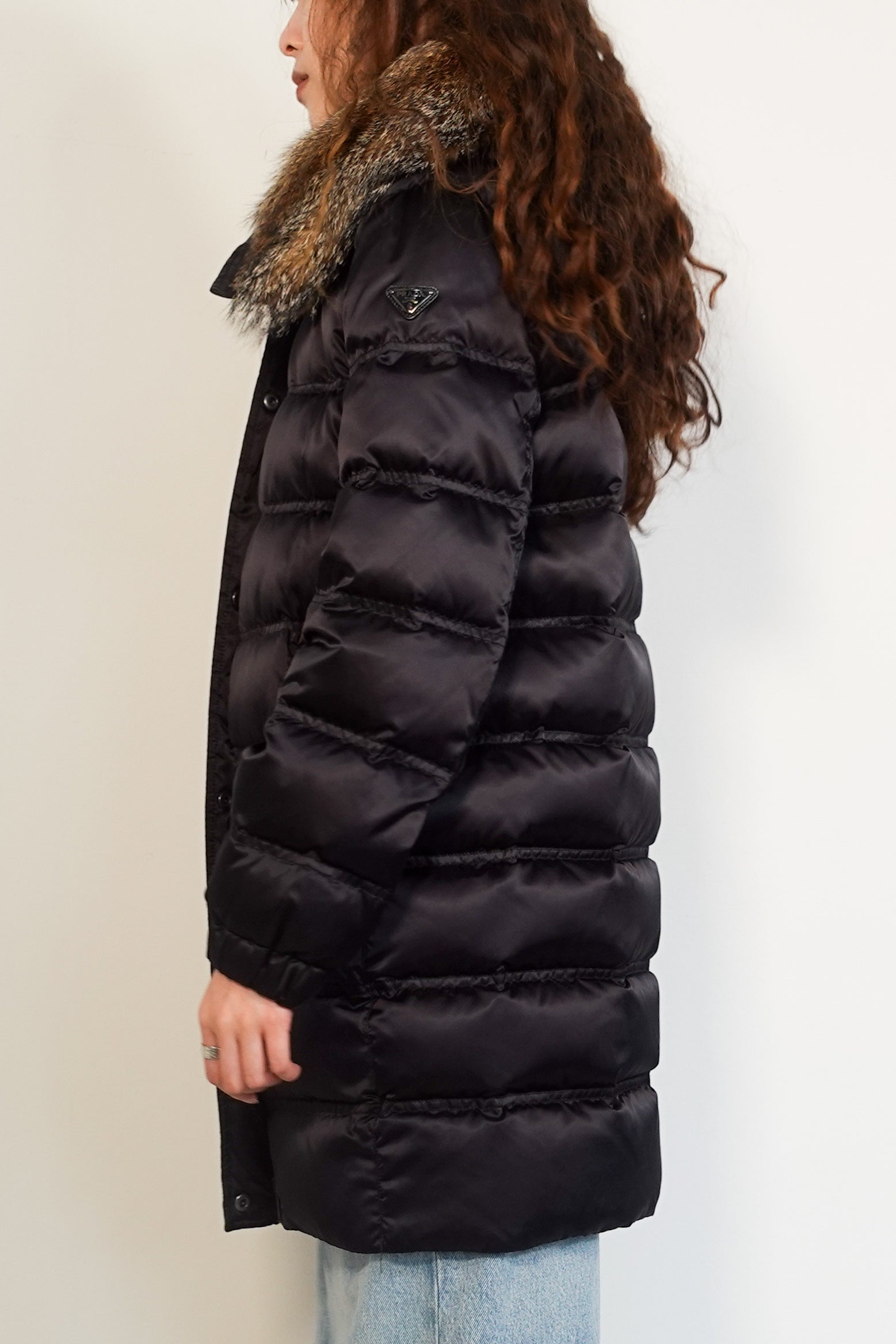 Padded coat with hood RRP £2k