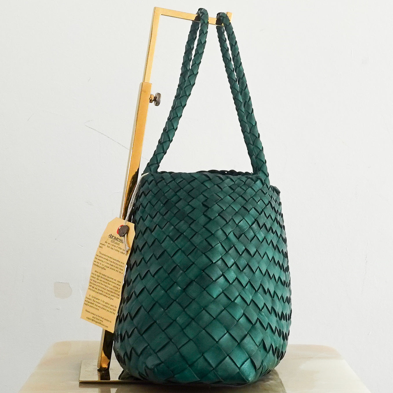 NEW Santa Croce Woven Leather Basket Bag RRP £400