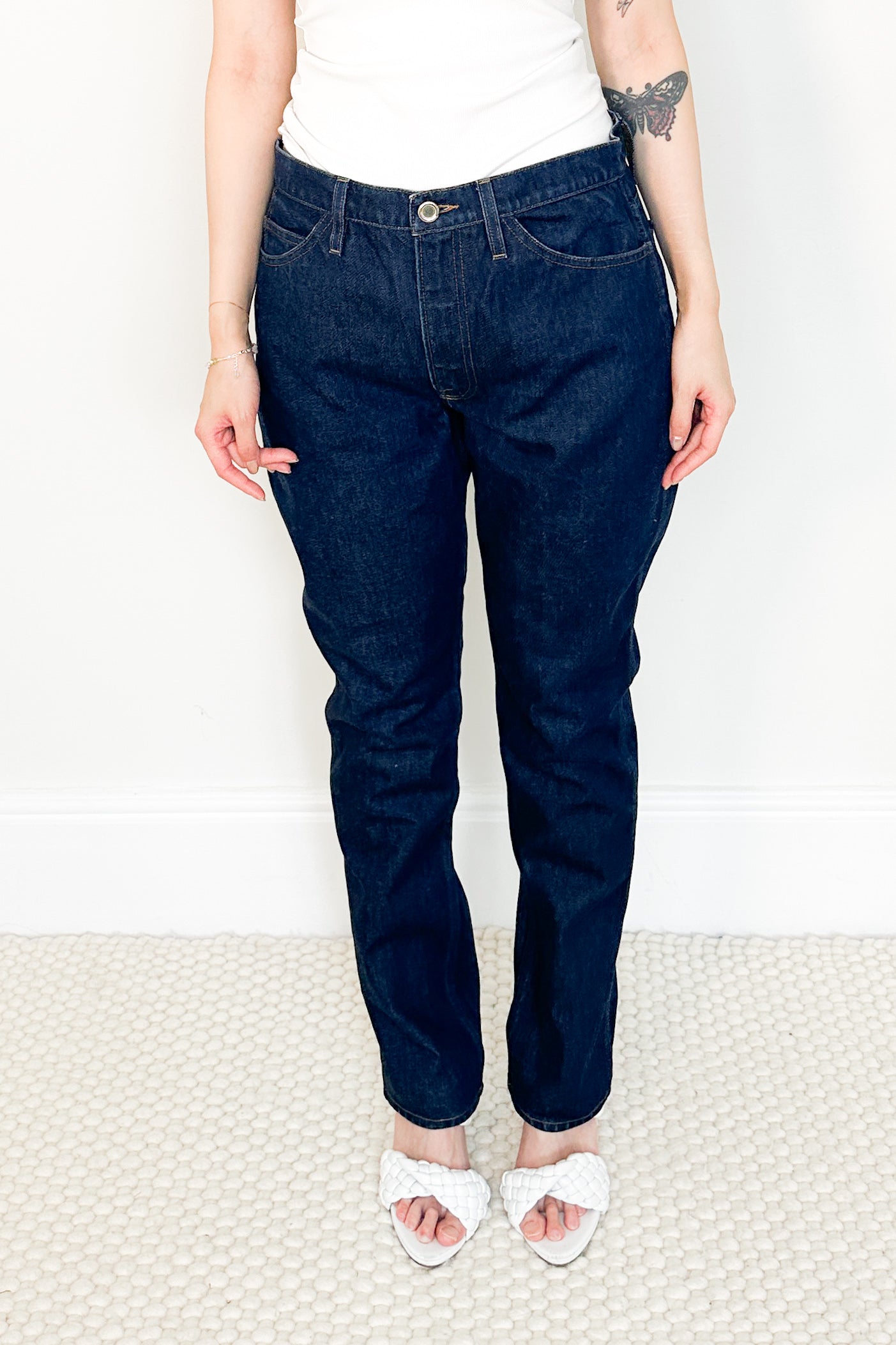 Le Italien true straight jeans denim