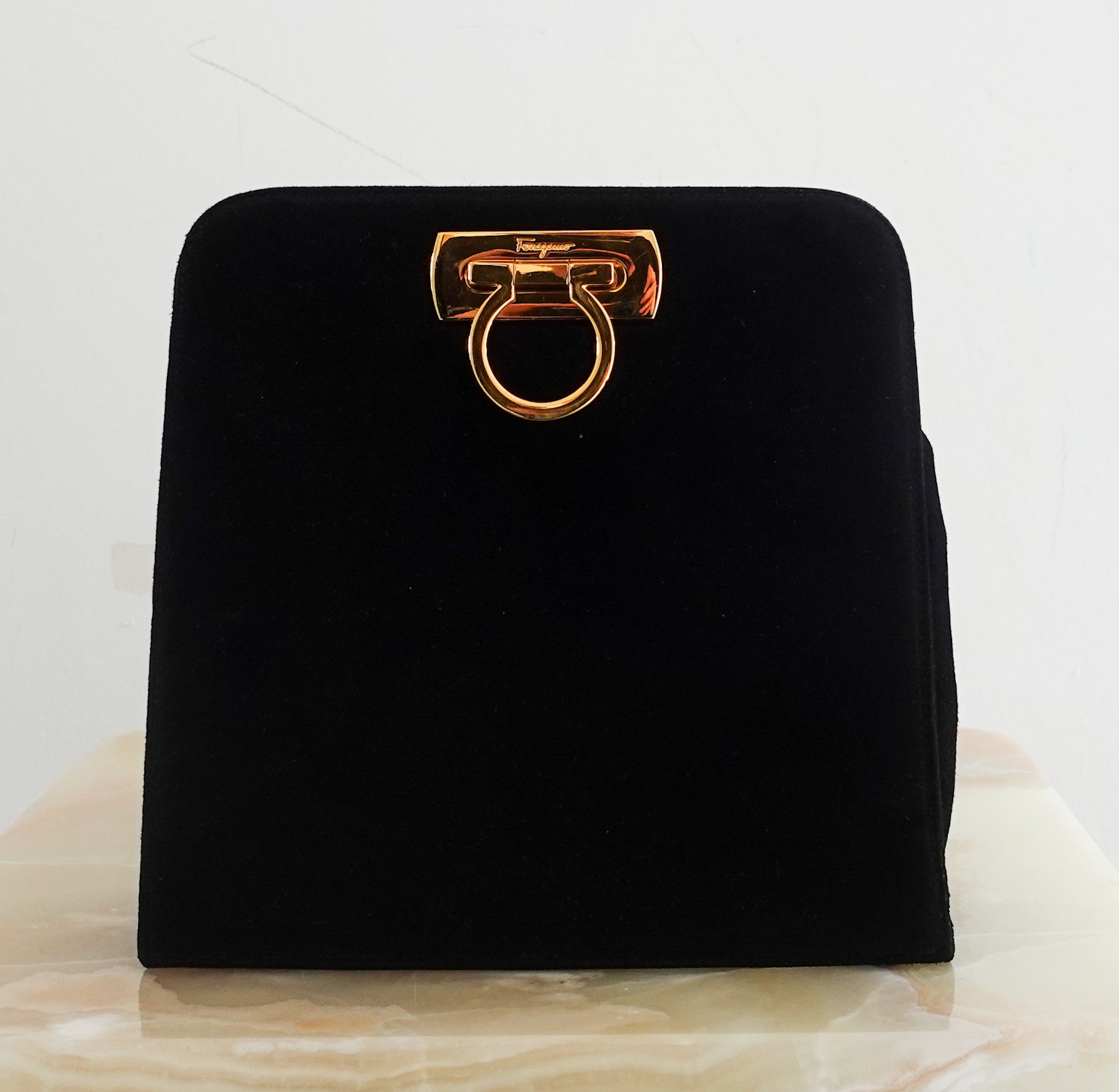 Black suede vara bag RRP £500