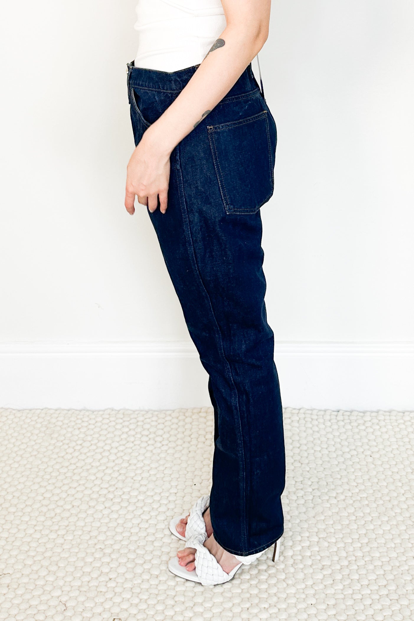 Le Italien true straight jeans denim