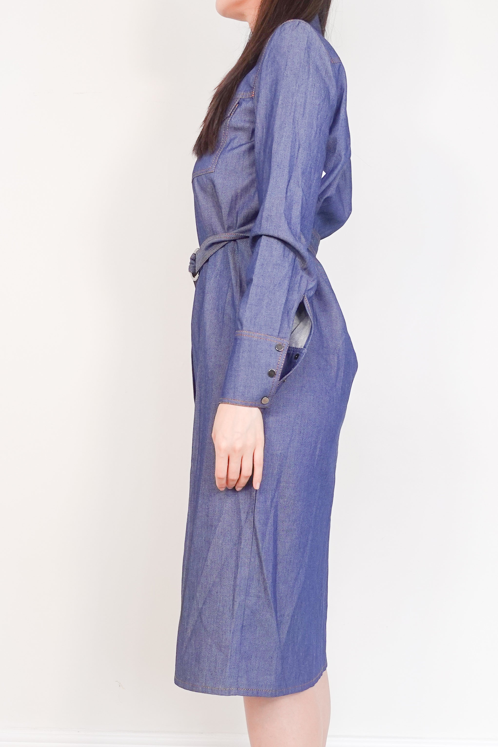 Denim midi dress RRP £250