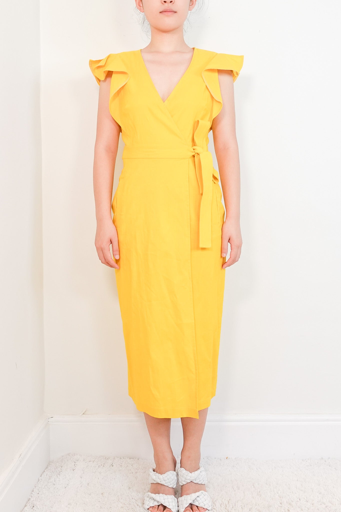 ALC Yellow Belted Dress RRP £120 | Authentic Preloved