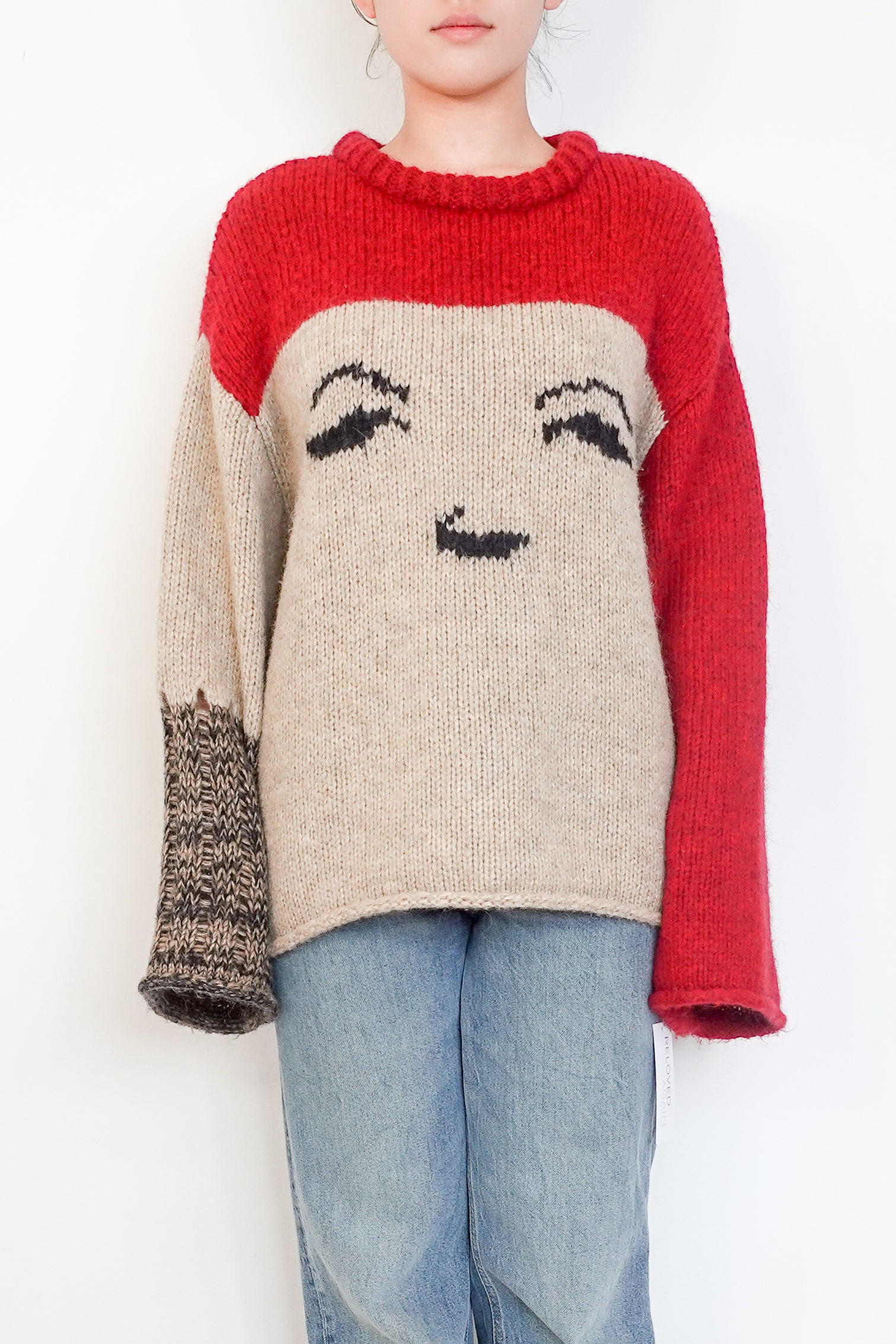 ALEXA CHUNG Limited Edition The Face Oversized Jumper SOLD OUT RRP £500 | Authentic Preloved