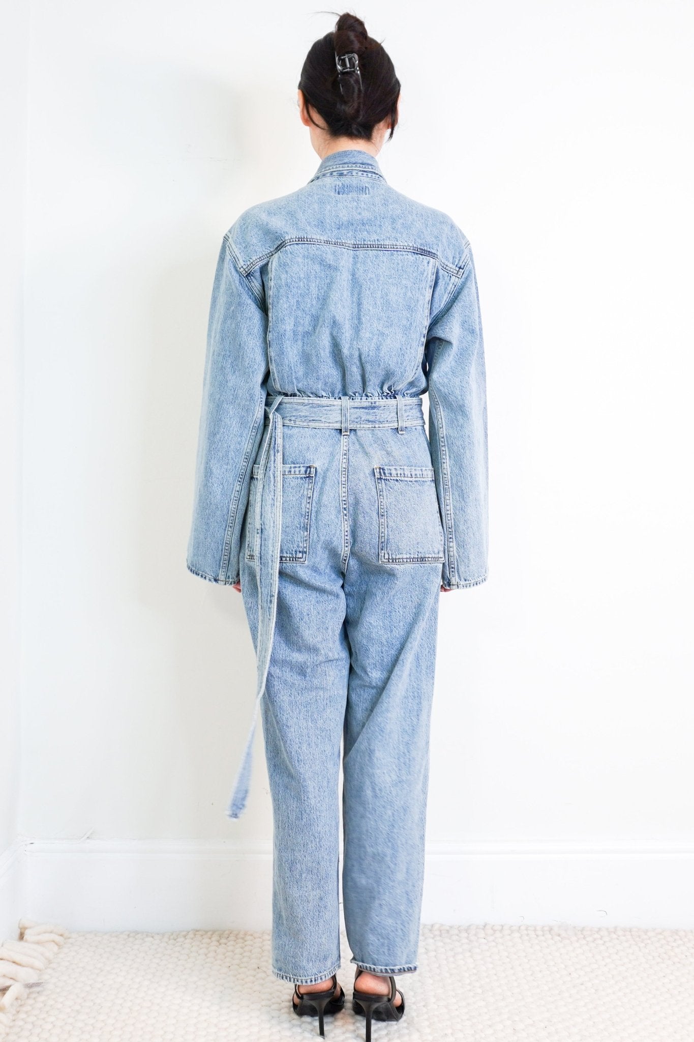 Agolde-Blue-Denim-Jumpsuit-back-picture-Chelsea-London