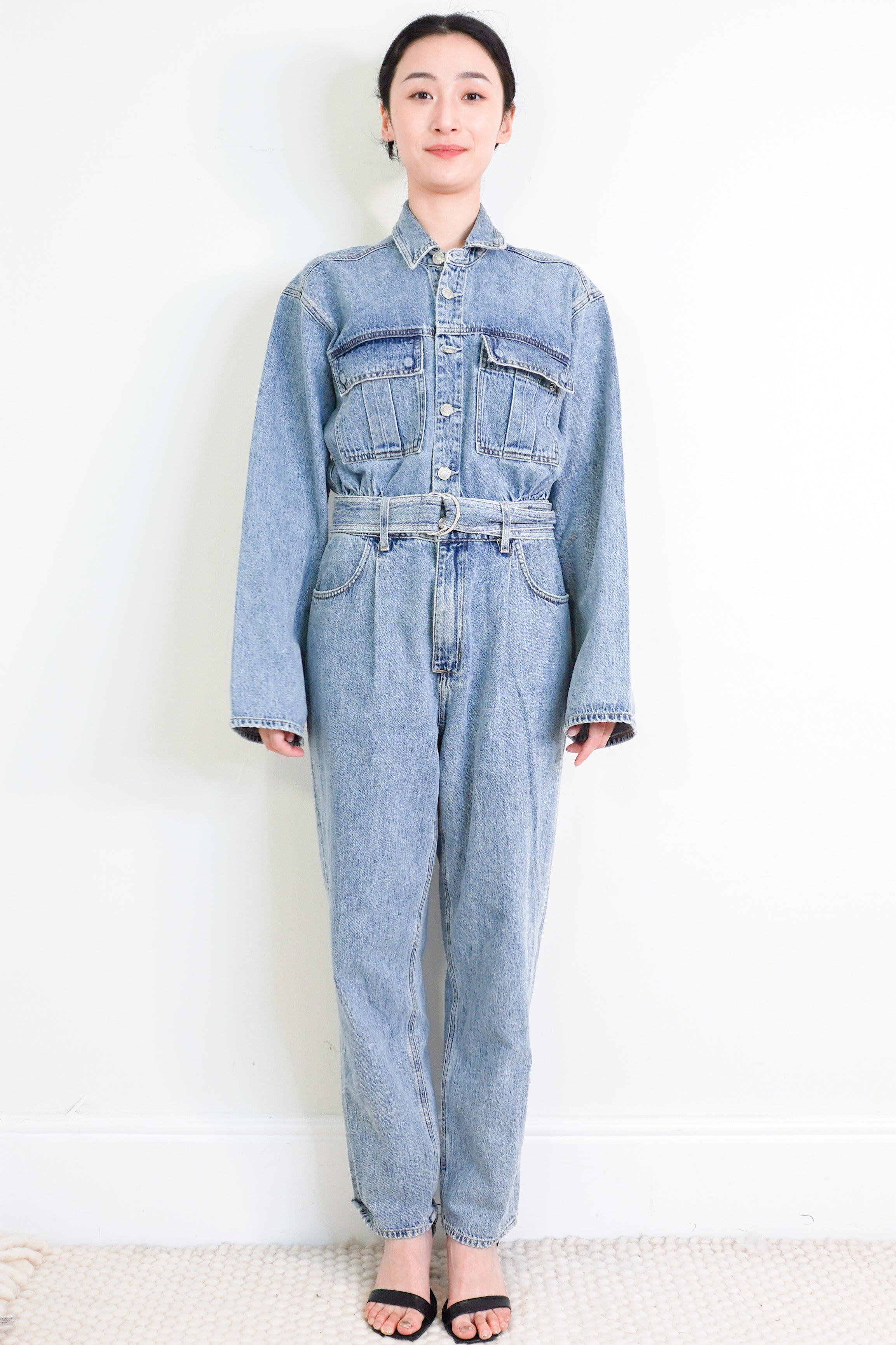 Agolde-Blue-Denim-Jumpsuit-front-picture-Chelsea-London