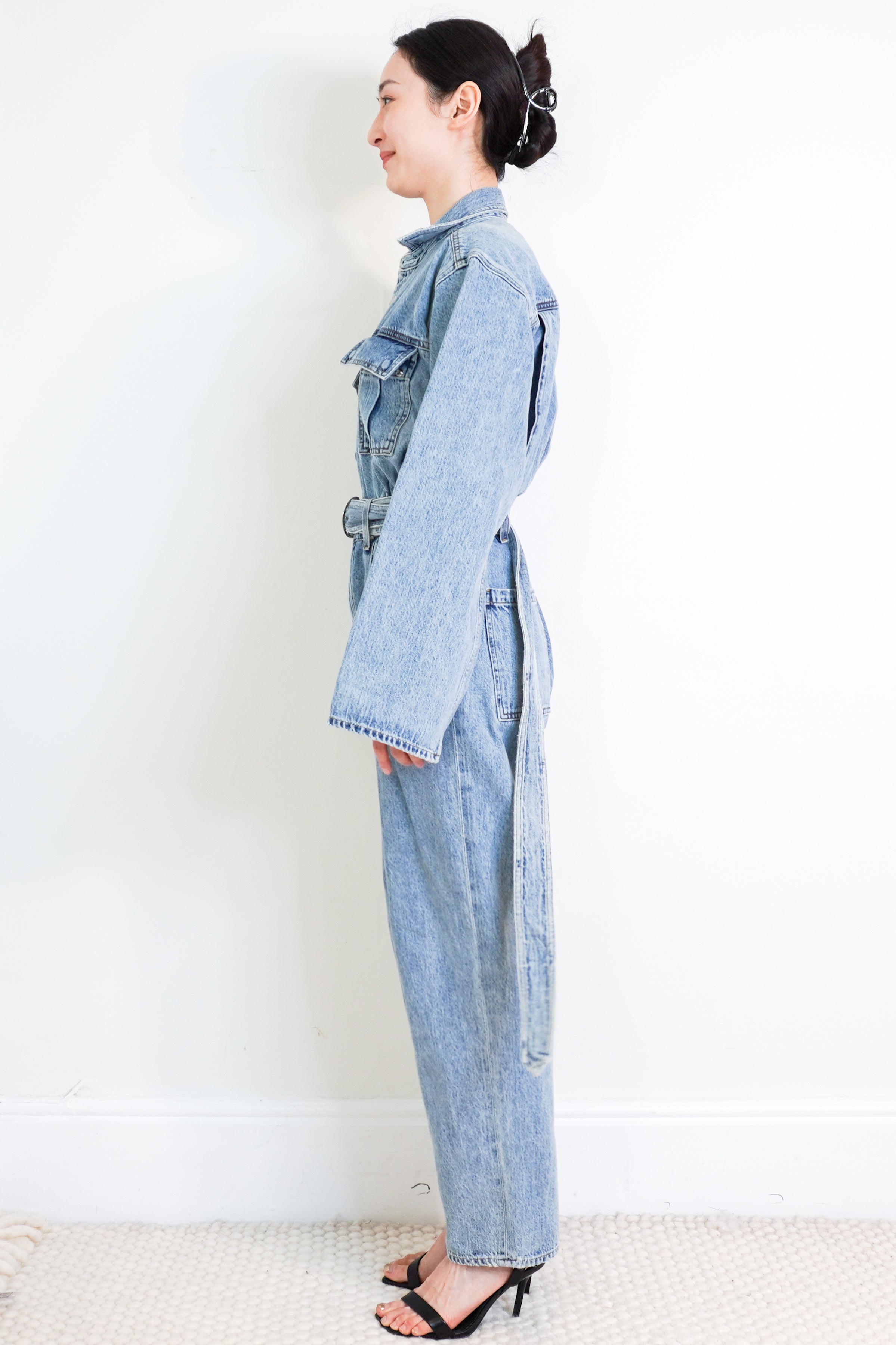 Agolde-Blue-Denim-Jumpsuit-side-picture-Chelsea-London