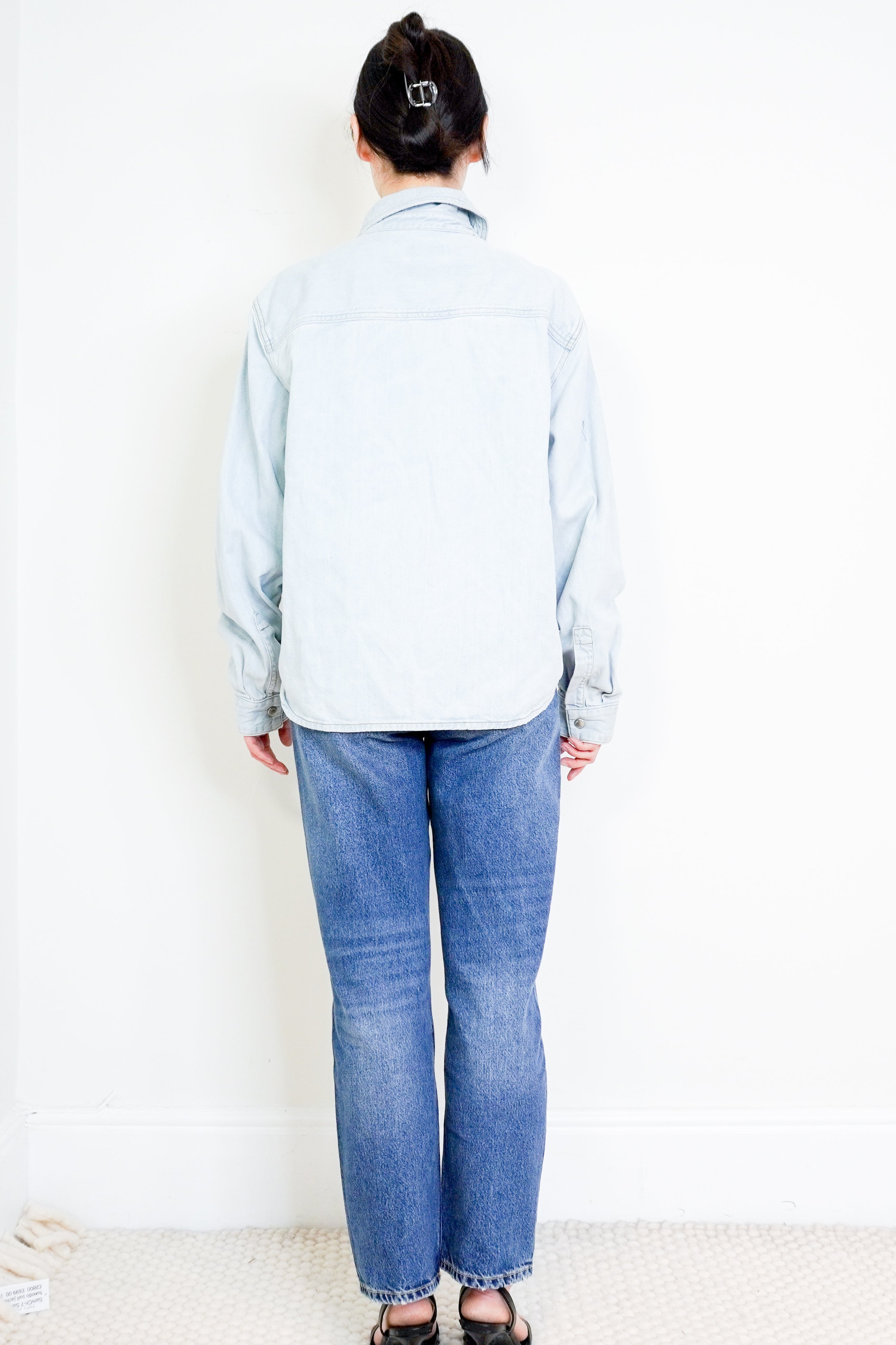 Agolde-Light-Blue-Nola-Shirt-back-picture-Chelsea-London