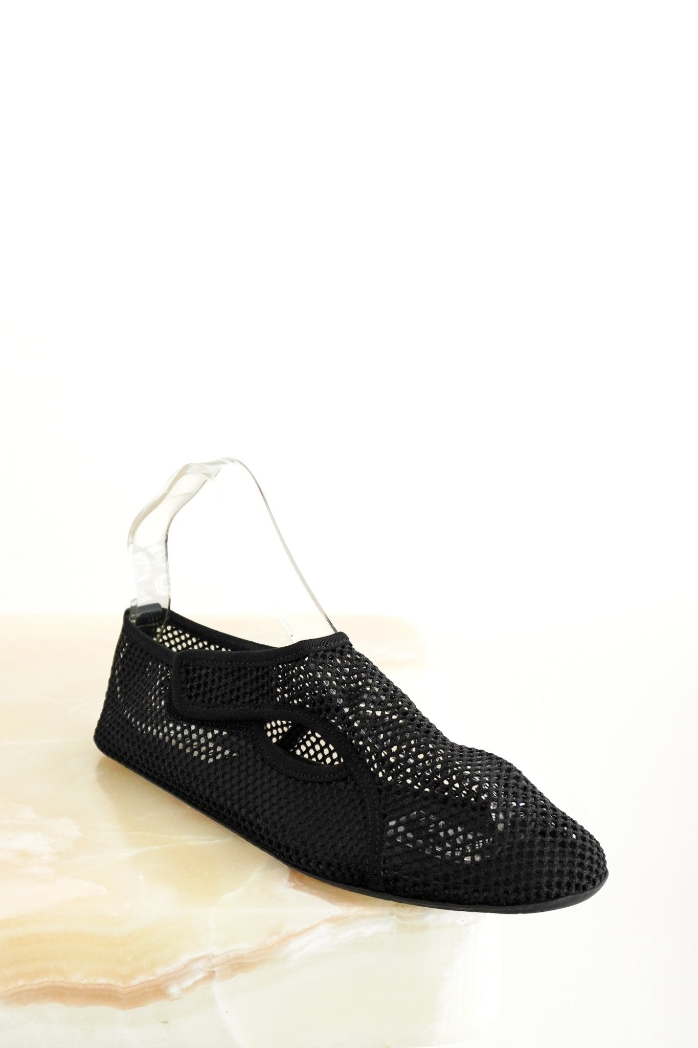 Alaïa Black Mesh Ballet Flats (RRP £650) | Authentic Preloved - Reloved Again