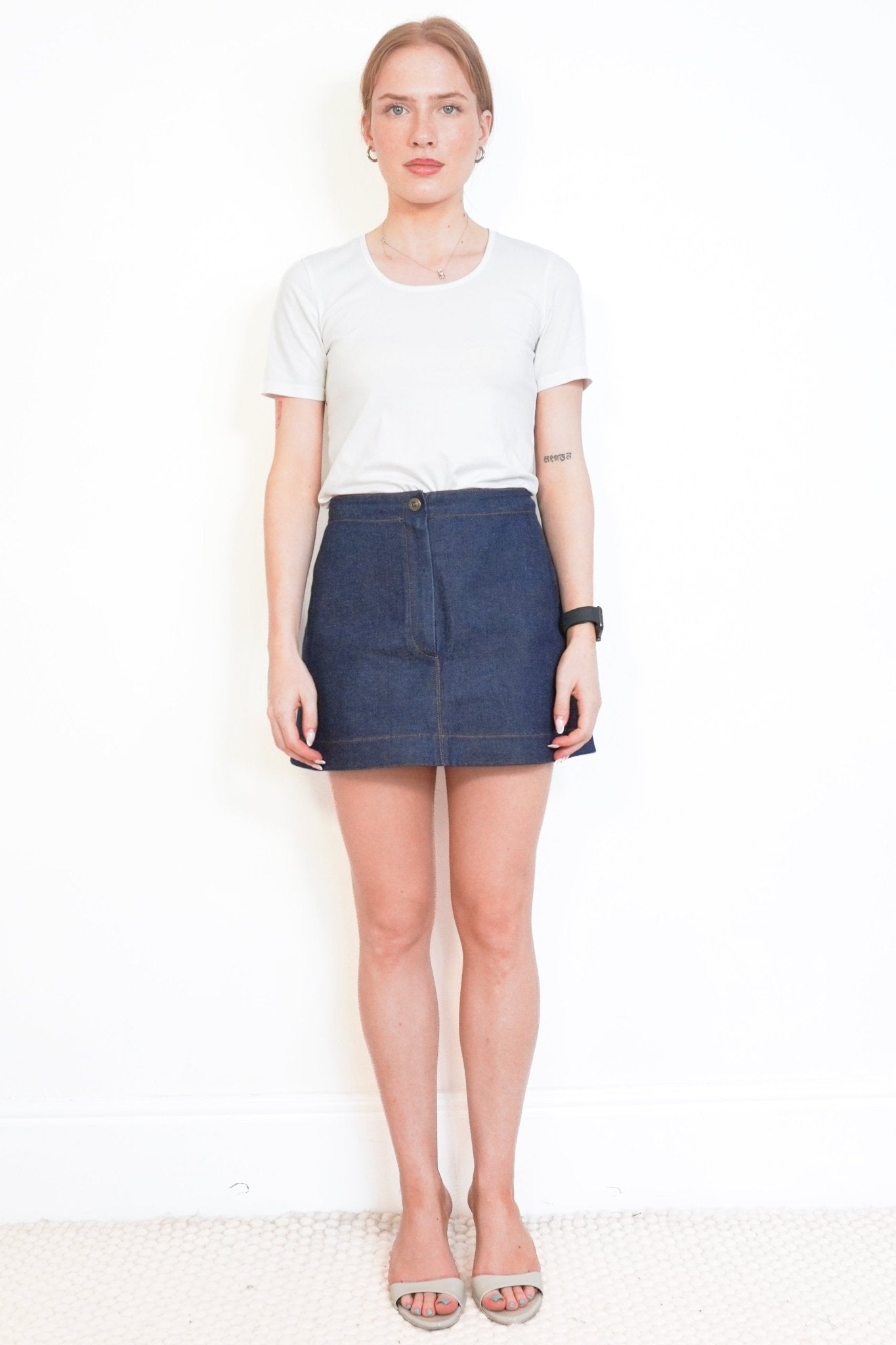 Alaïa High-Rise Blue Denim Shorts (RRP £660) | Authentic Preloved - Reloved Again