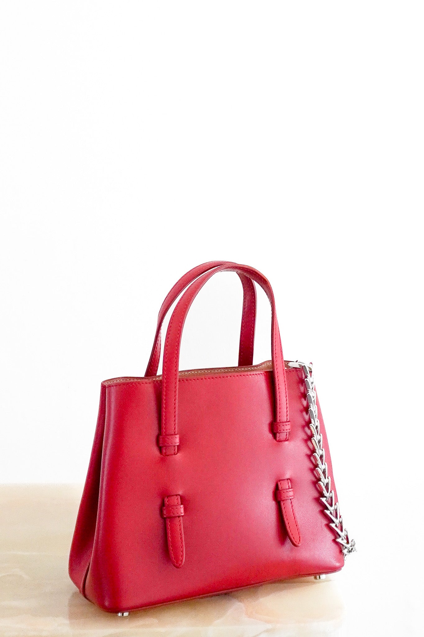 Alaïa Mina 16 Micro Bag in Red (RRP £1000) | Authentic Preloved - Reloved Again