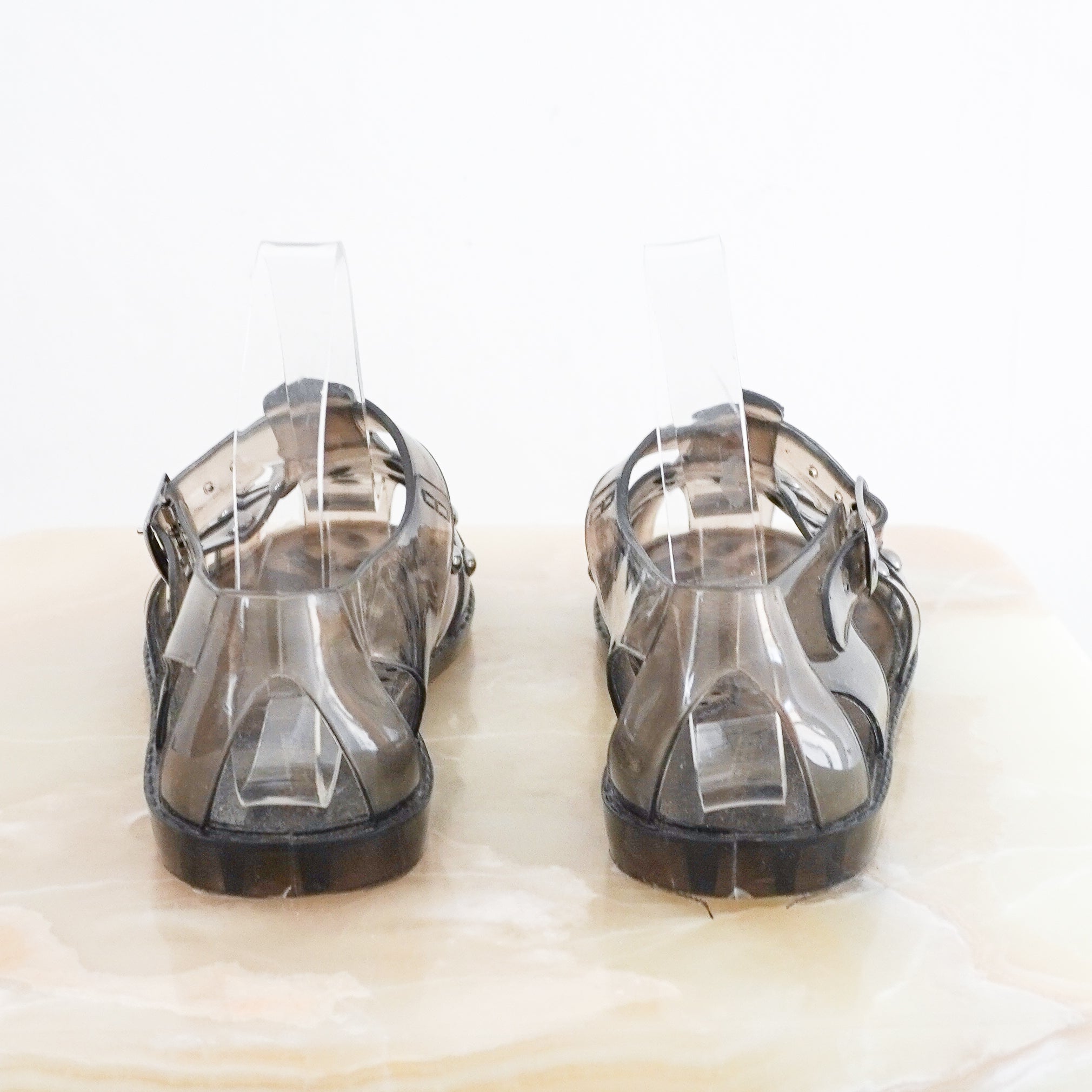 Alberta Ferretti Grey Fisherman Jelly Sandals RRP £476 | Authentic Preloved FINAL SALE - Reloved Again