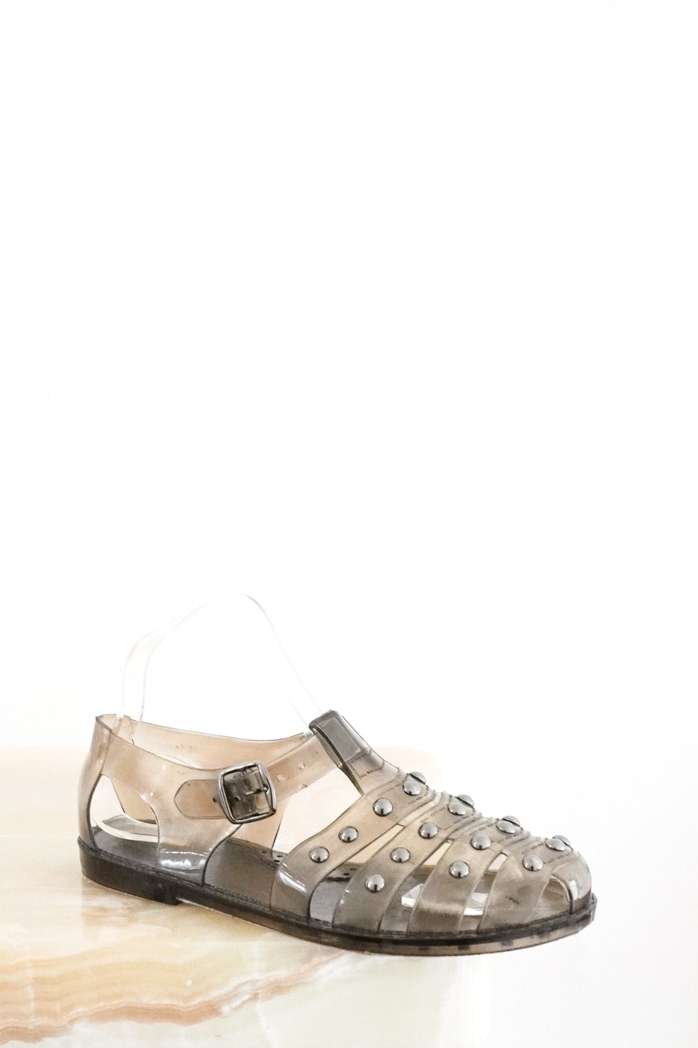 Alberta Ferretti Grey Fisherman Jelly Sandals RRP £476 | Authentic Preloved FINAL SALE - Reloved Again