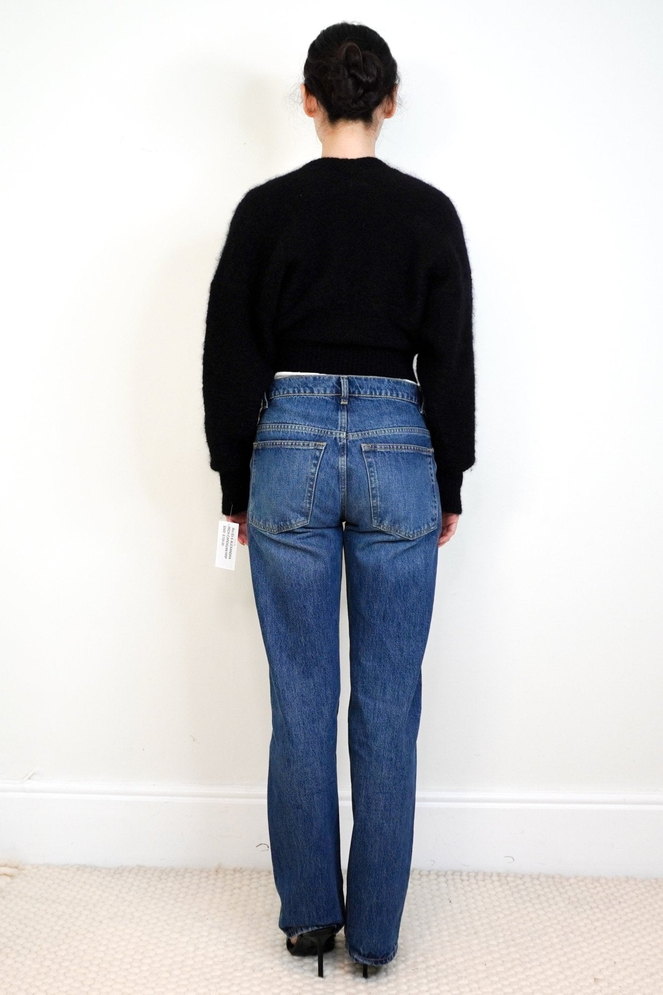 Alessandra Rich Black V - Neck Cardigan RRP £500 | Authentic Preloved - Reloved Again