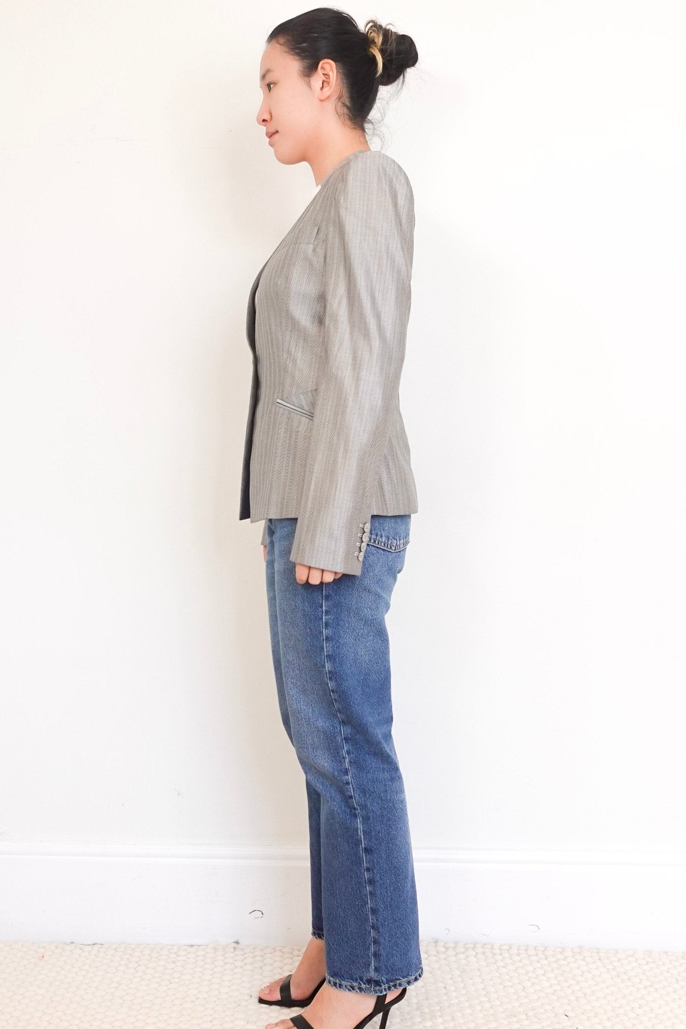 Alexander McQueen Herringbone Suit skirt and trousers Set | Authentic Preloved - Reloved Again