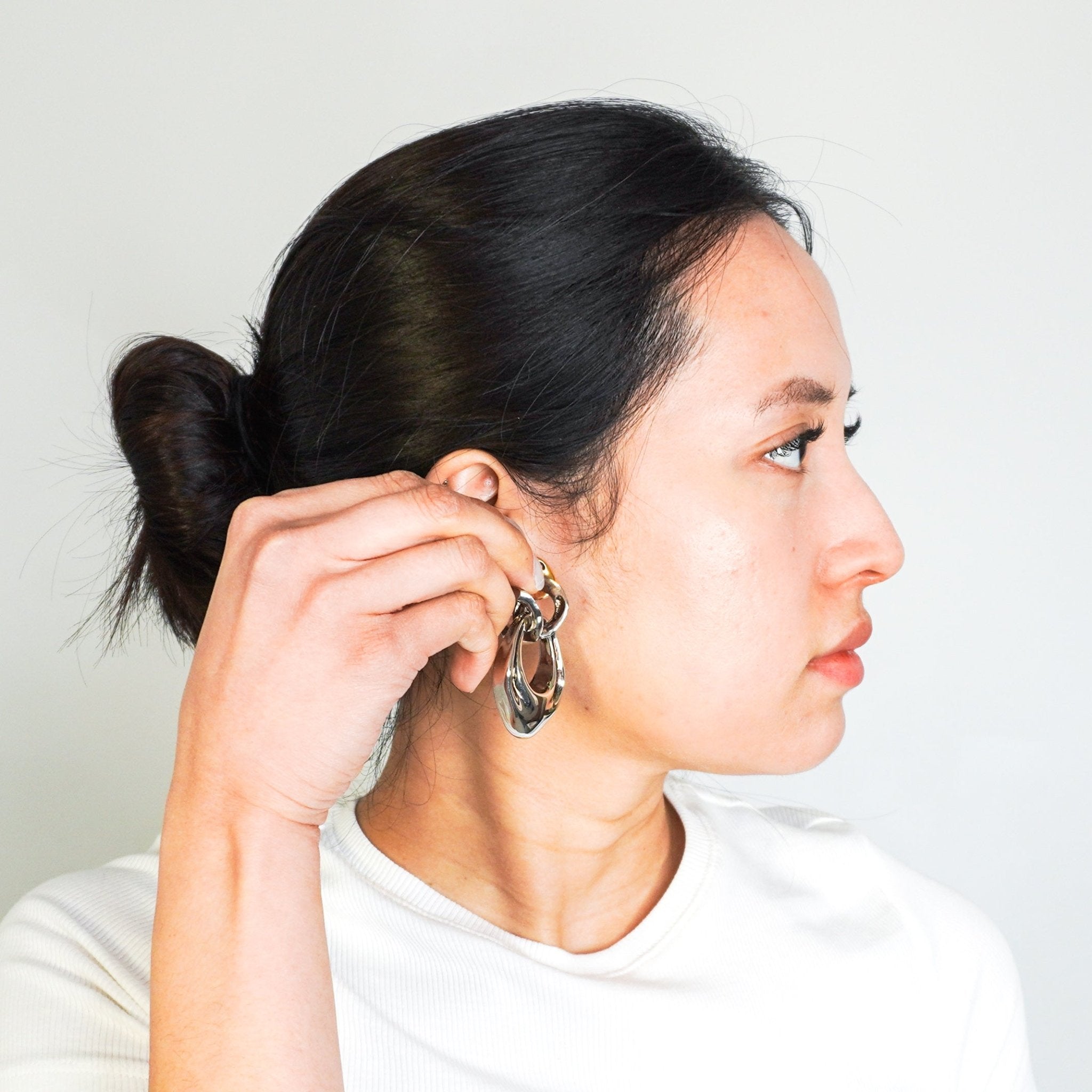 Alexander McQueen Gold and Silver Earrings RRP £290 | Authentic Preloved FINAL SALE - Reloved Again