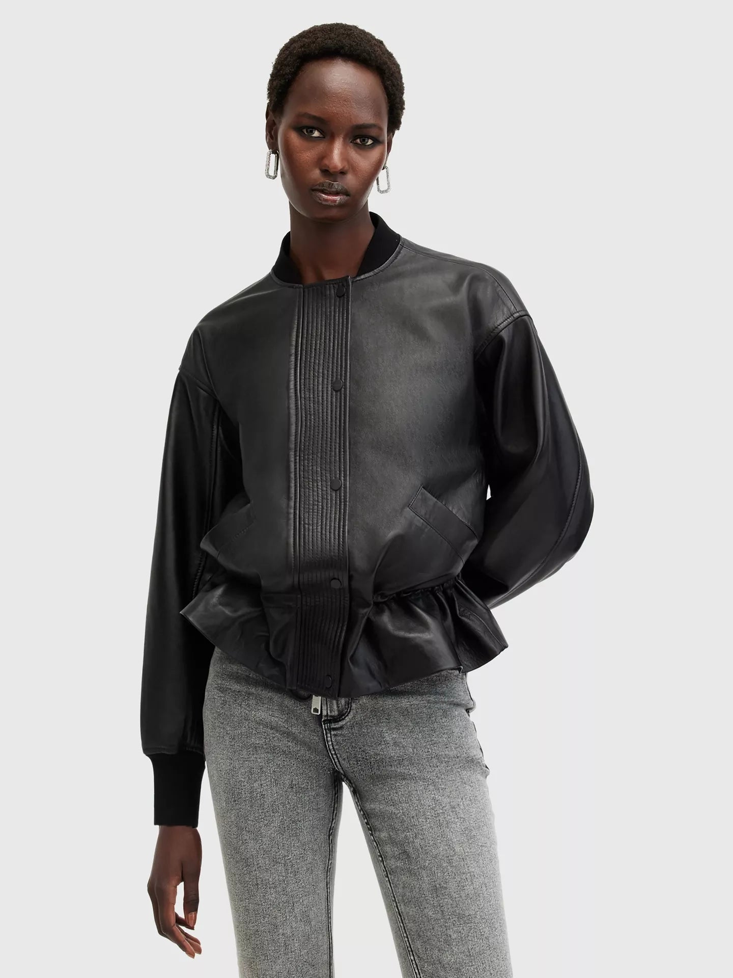 All-Saints-Black-Sofi-Leather-Jacket-stock-picture