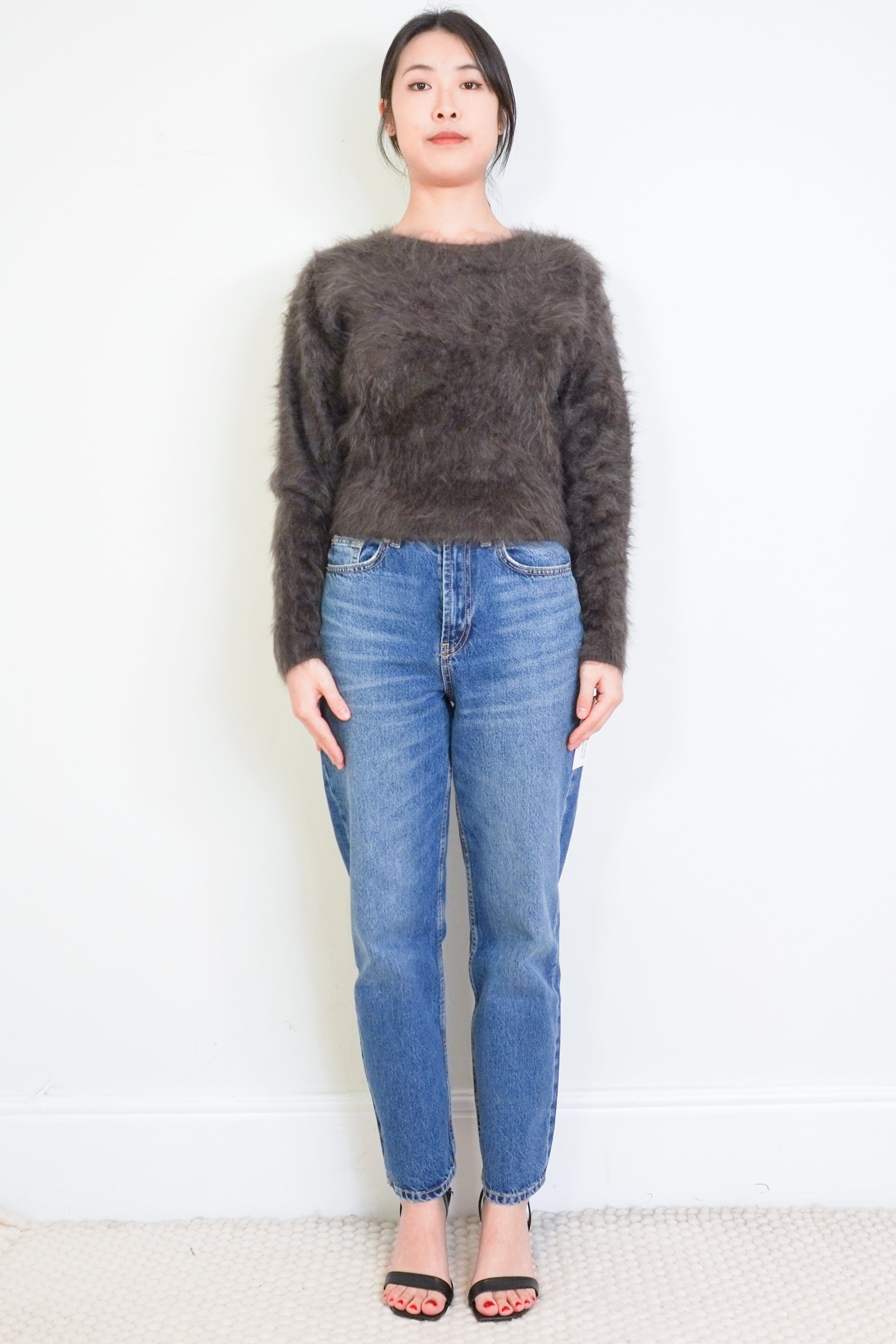Almada-Brown-Brushed-Cashmere-Jumper-front-picture-Chelsea-London