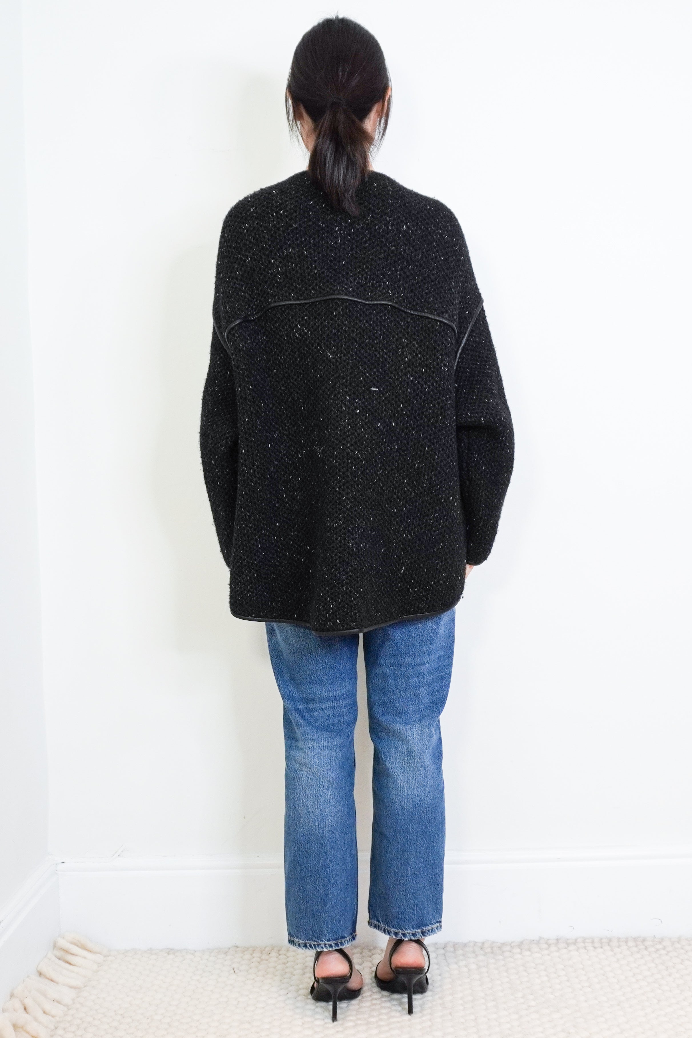 Altuzarra-Black-Knitted-Jacket-back-picture-Chelsea-London