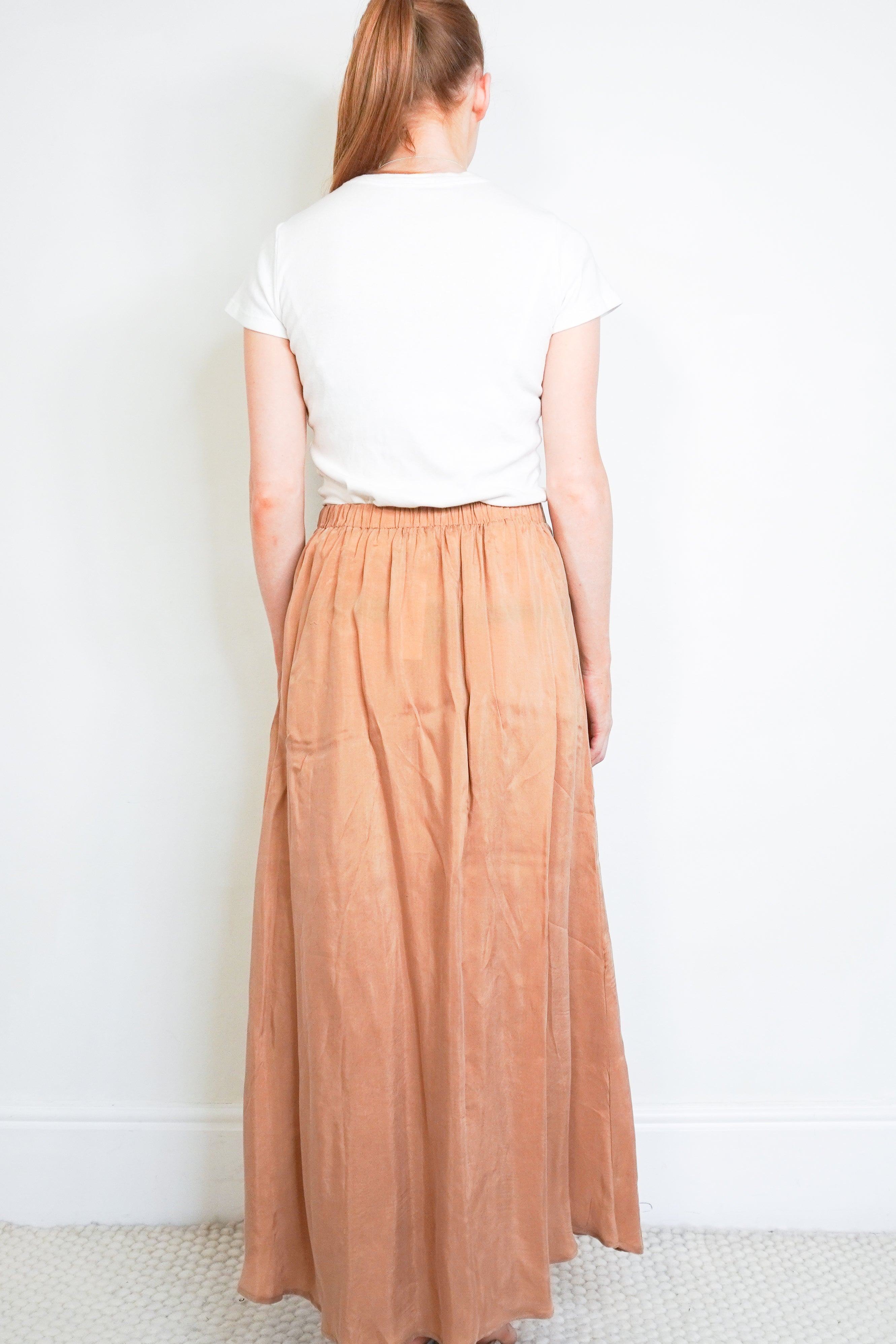 American Vintage Widland Long Skirt – Amaretto back photo chelsea london