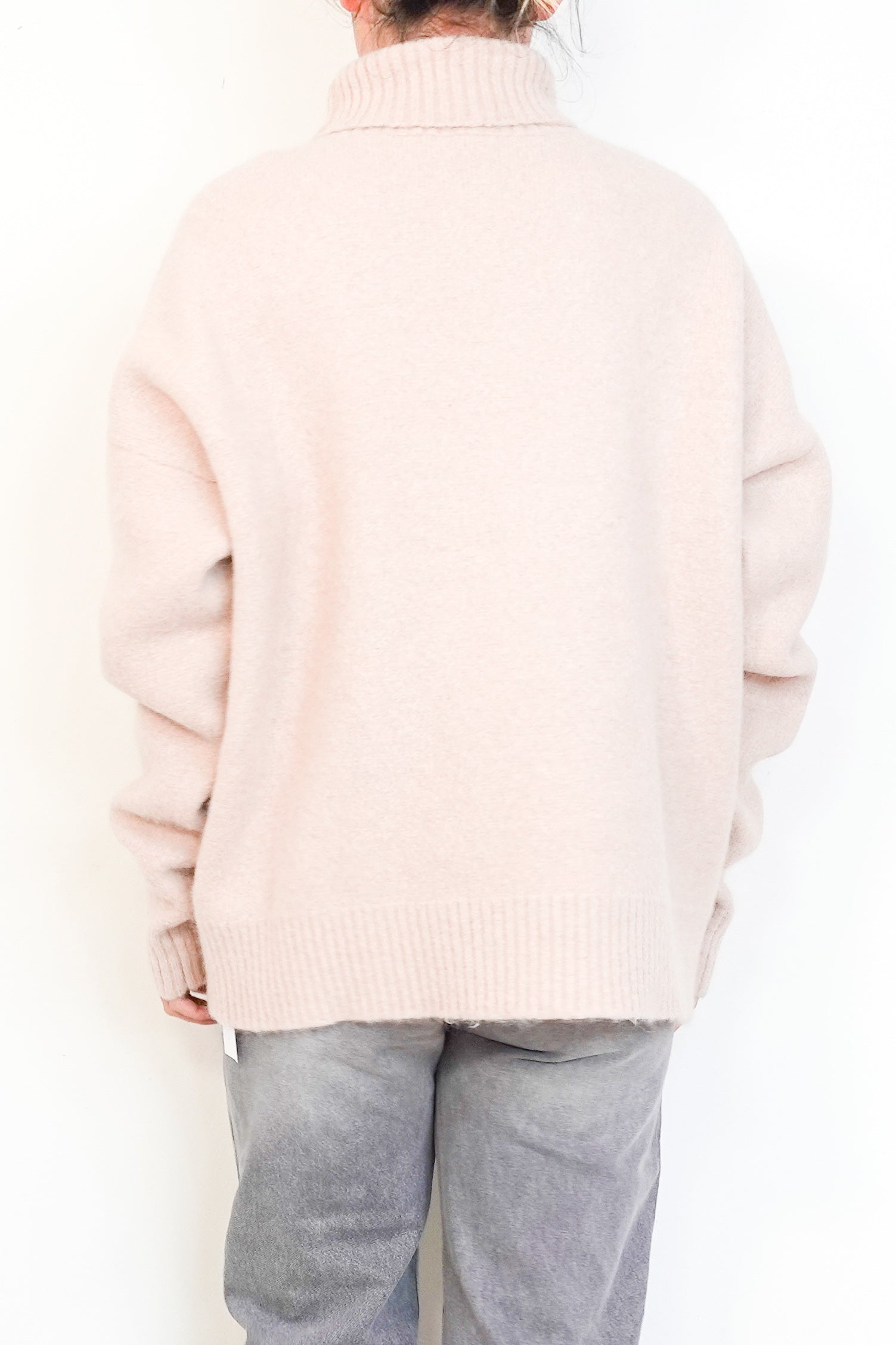 Ami-Pink-Alpaca-Roll-Neck-back-picture