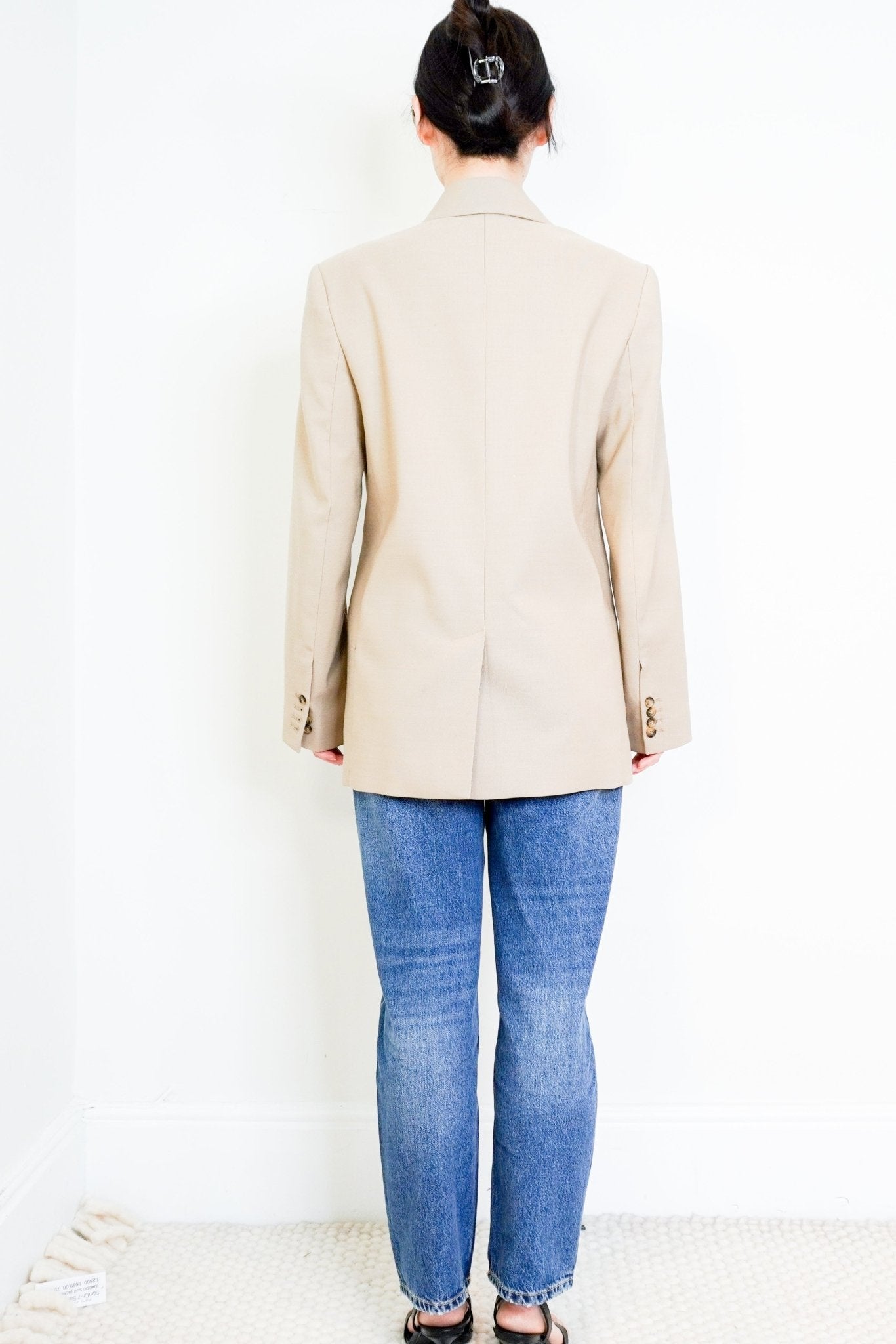 Anine Bing Beige Diana Linen Blazer RRP £450 | Authentic Preloved - Reloved Again