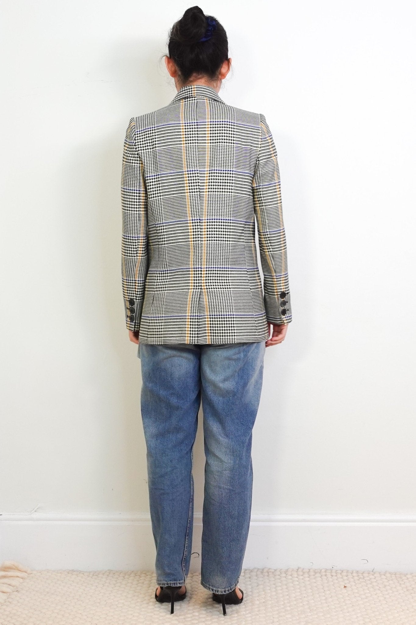 Anine Bing Grey Houndstooth Blazer RRP £550 | Authentic Preloved - Reloved Again