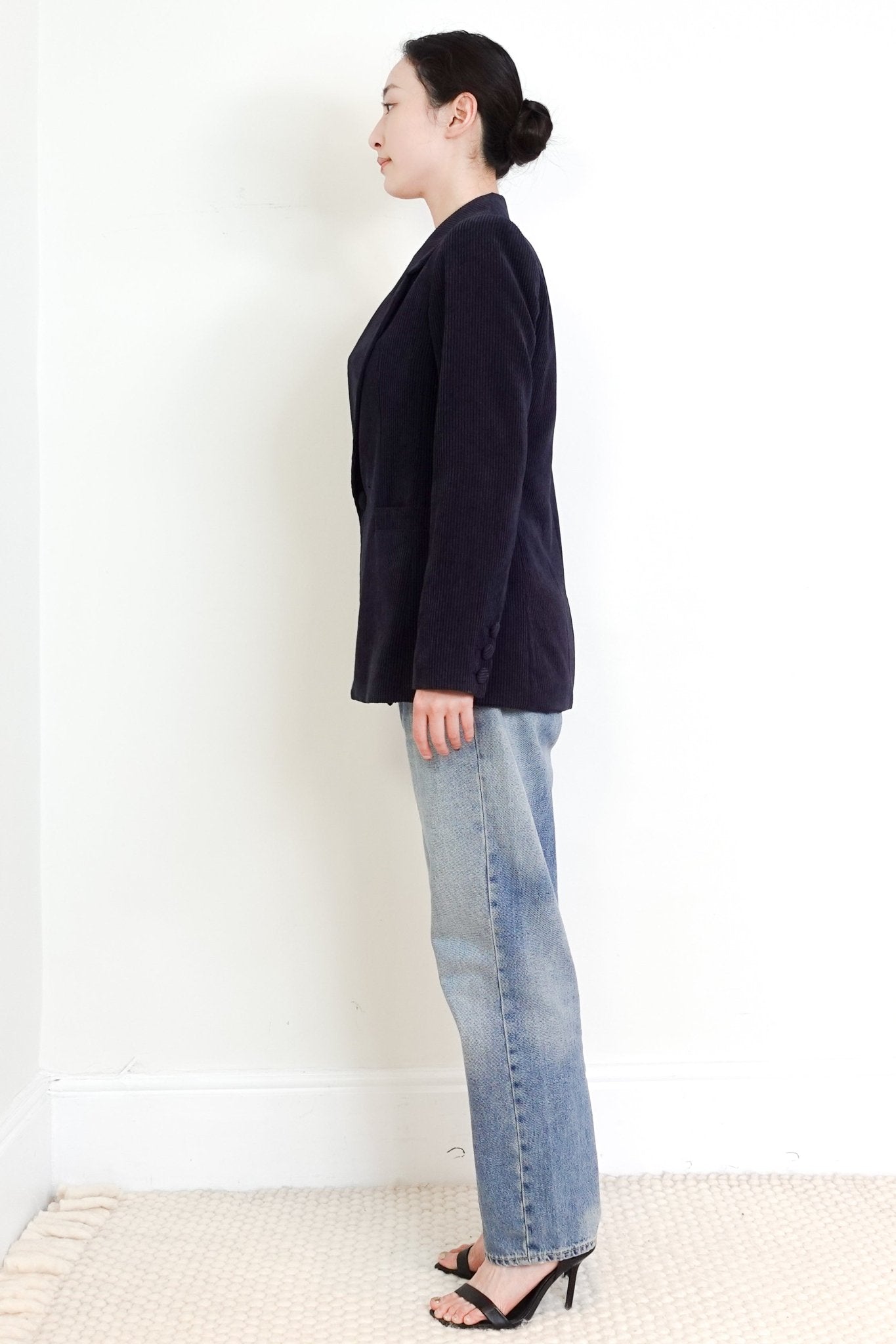 Anine Bing Navy Corduroy Blazer RRP £560 | Authentic Preloved - Reloved Again