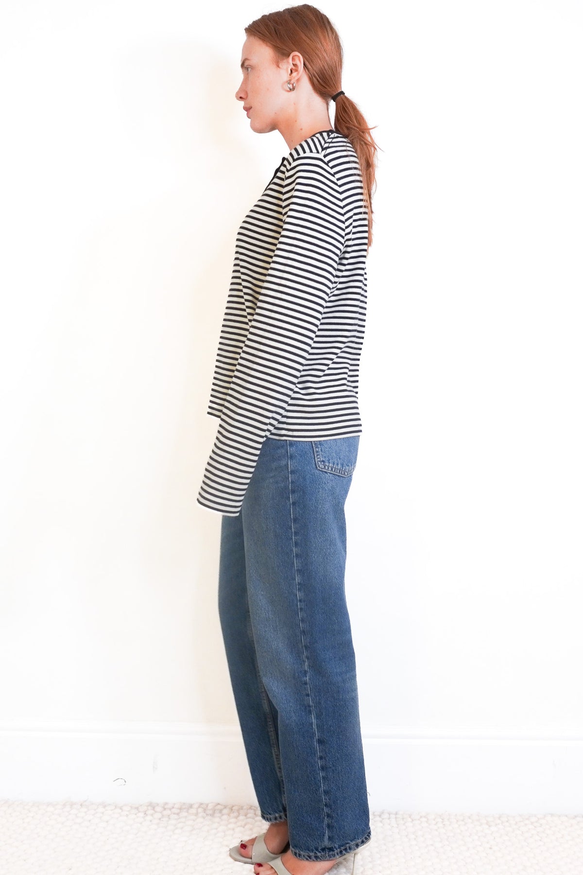 Anine Bing Alessia Striped Long Sleeve Knit (RRP £160) | Authentic Preloved - Reloved Again