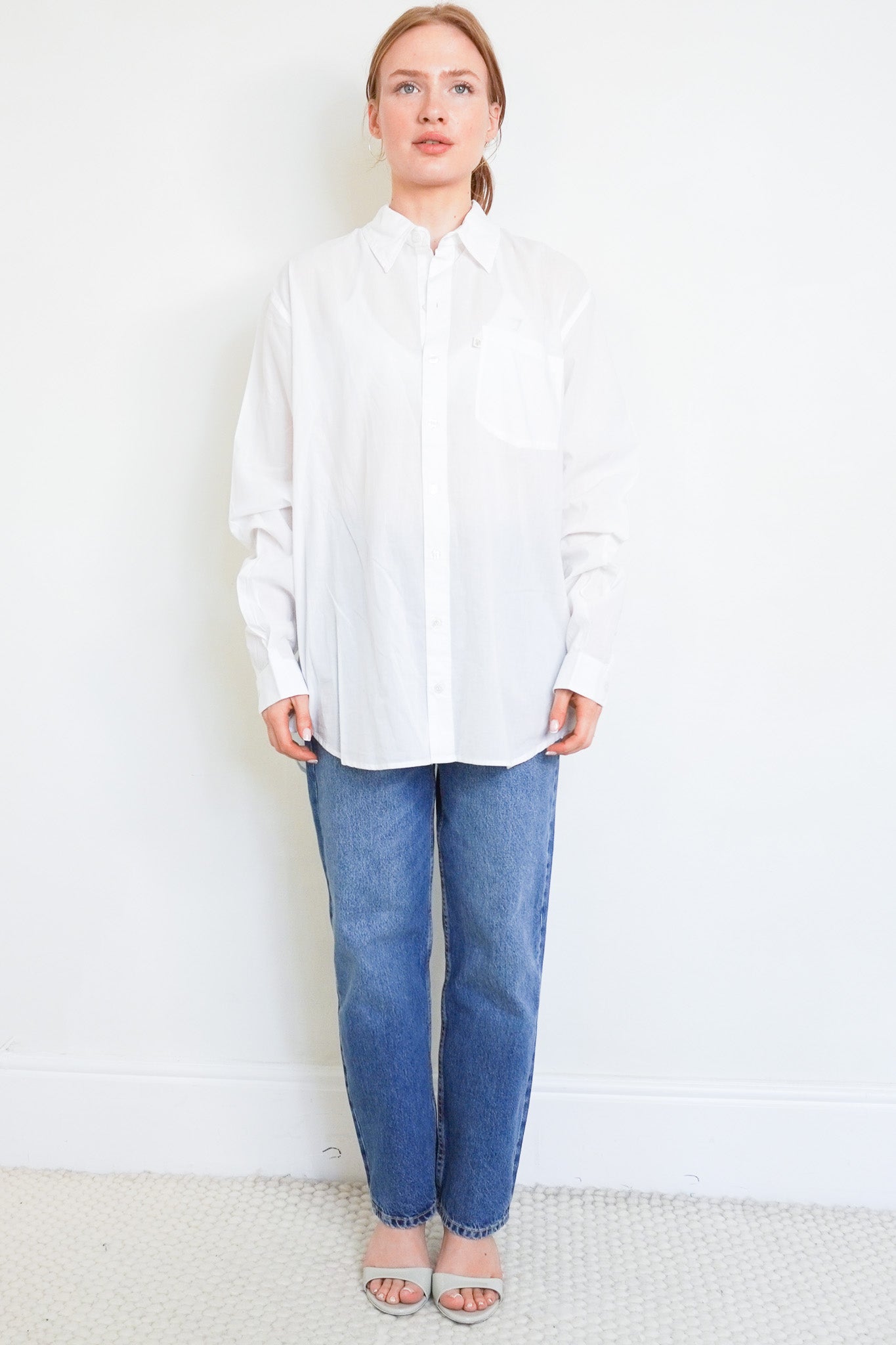 Anokhi White Cotton Buttoned Shirt RRP £200 | Authentic Preloved - Reloved Again