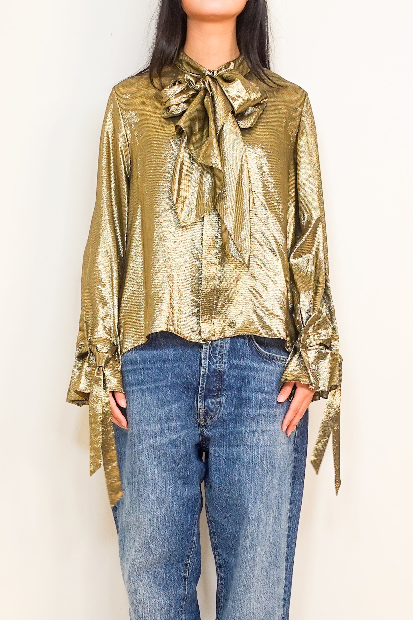 Gold blouse RRP £300