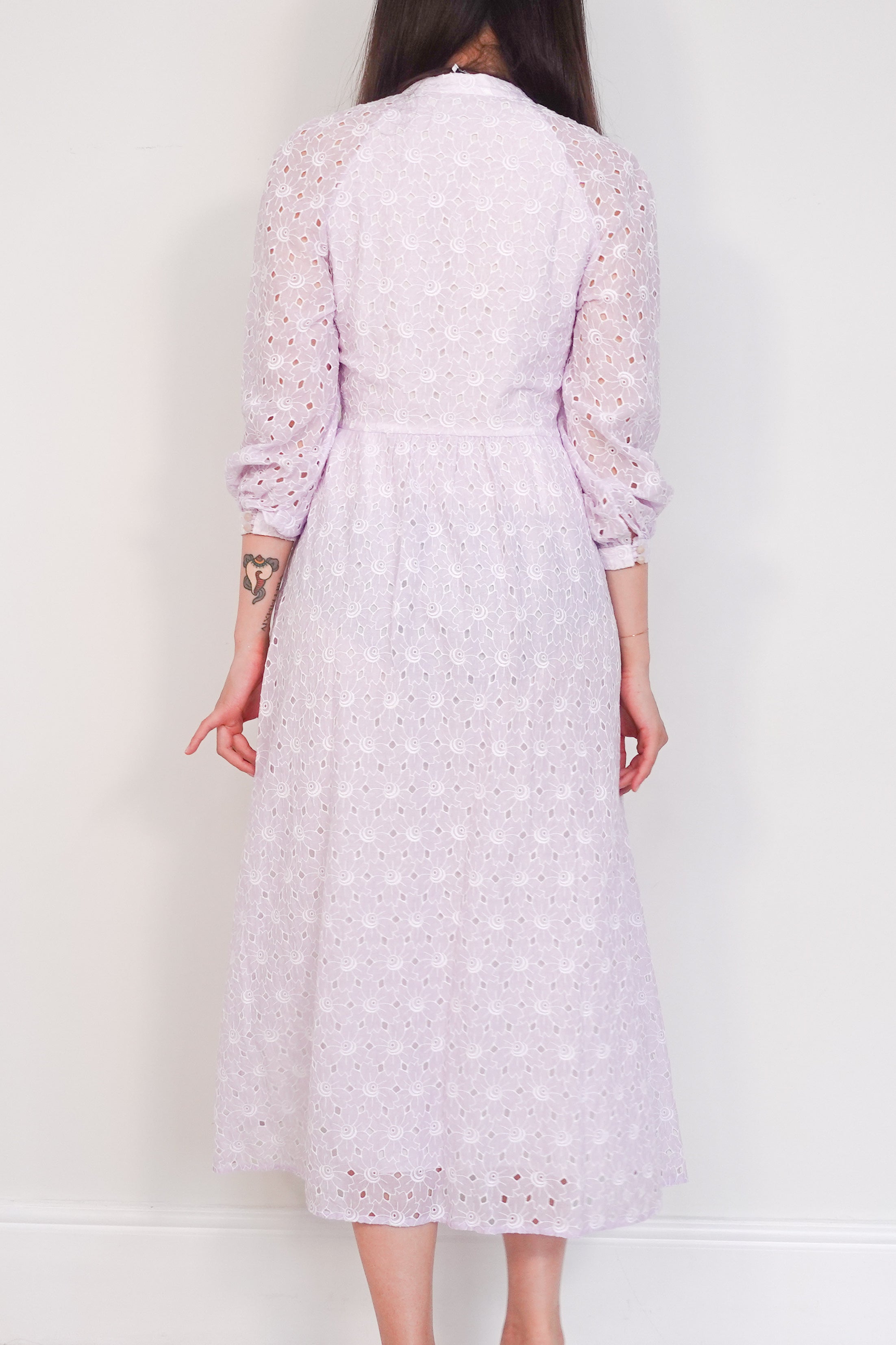 Lavender floral midi dress RRP £300