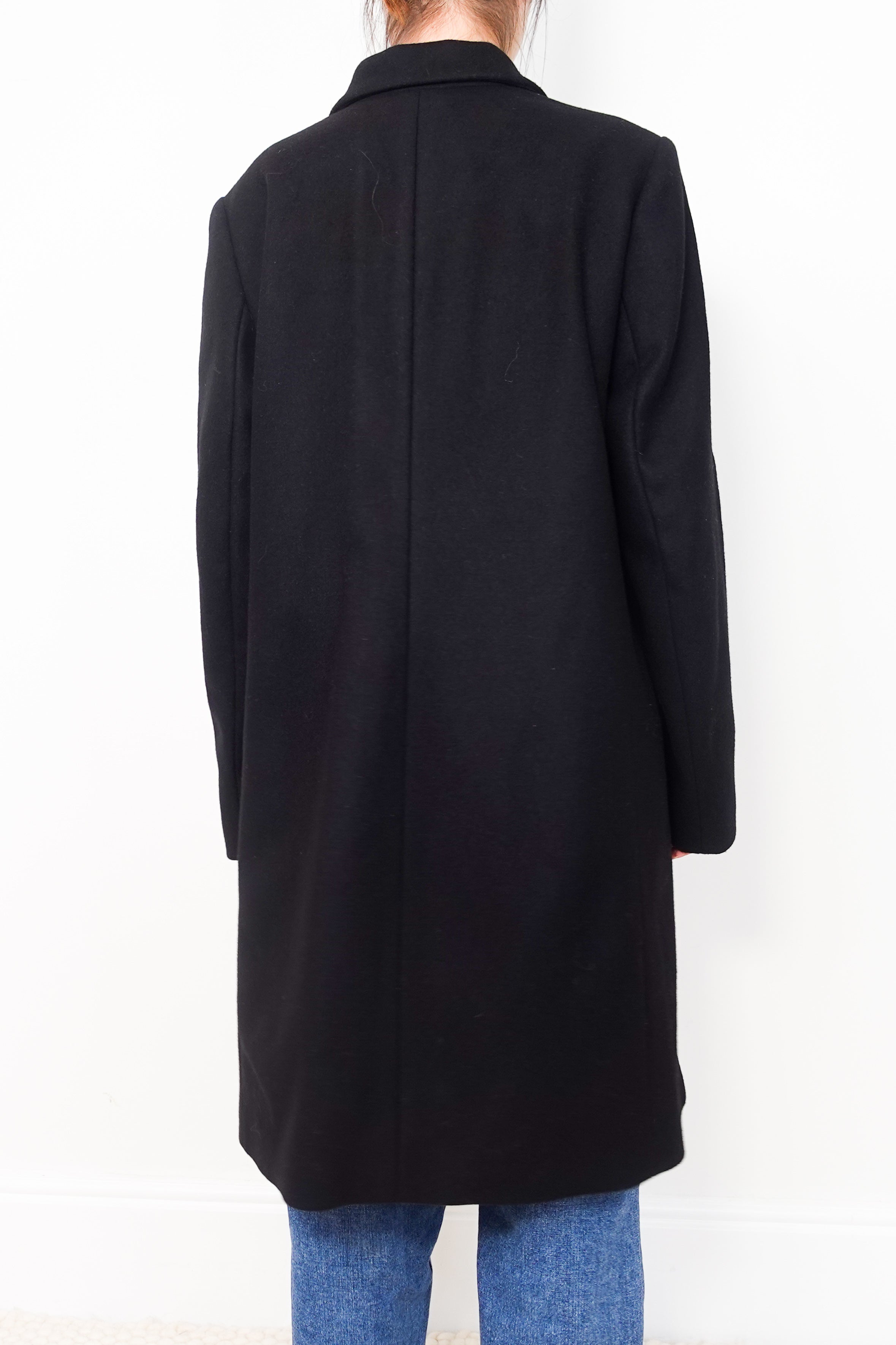 Black cashmere wool coat RRP £600