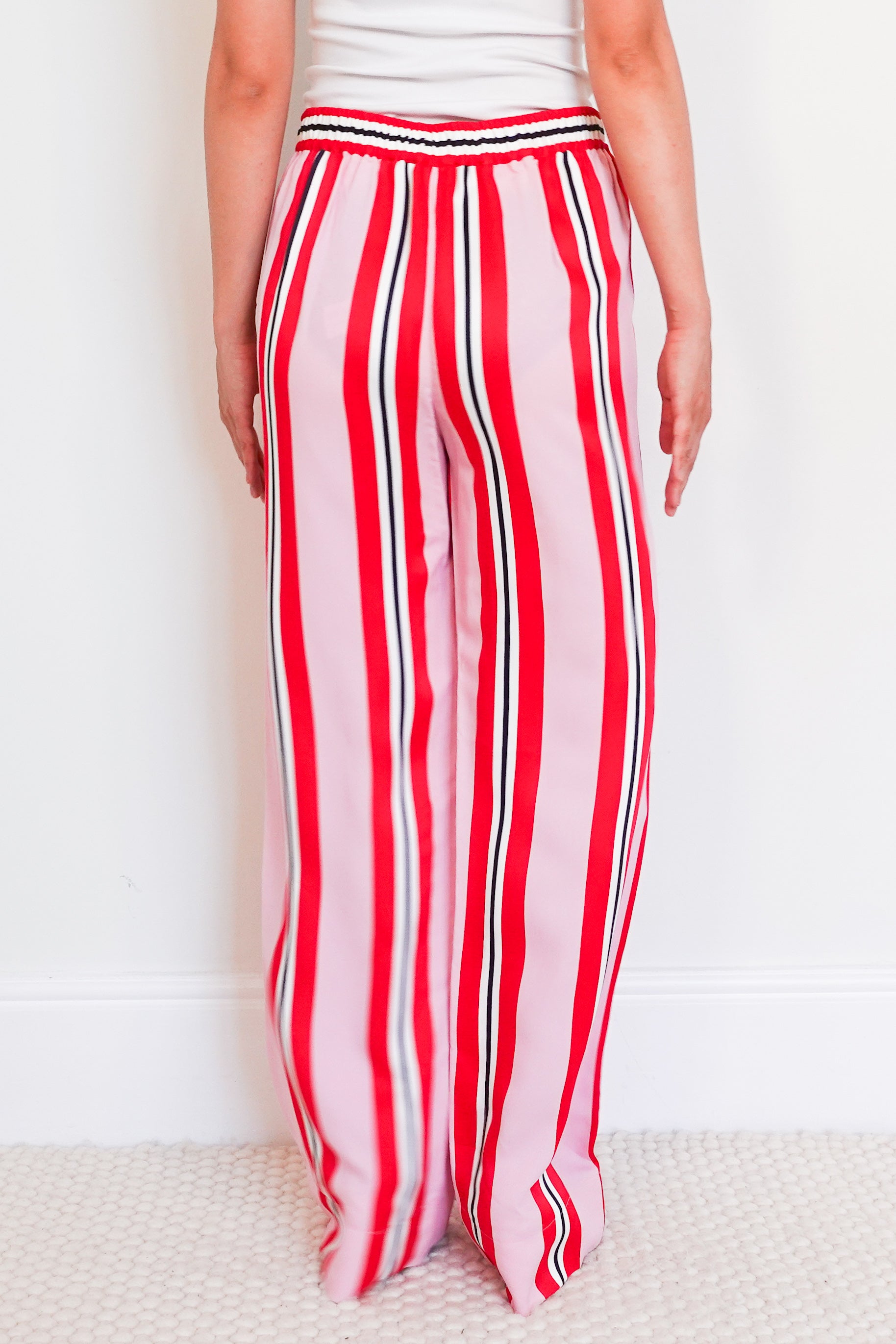 Colourful striped trousers RRP £500