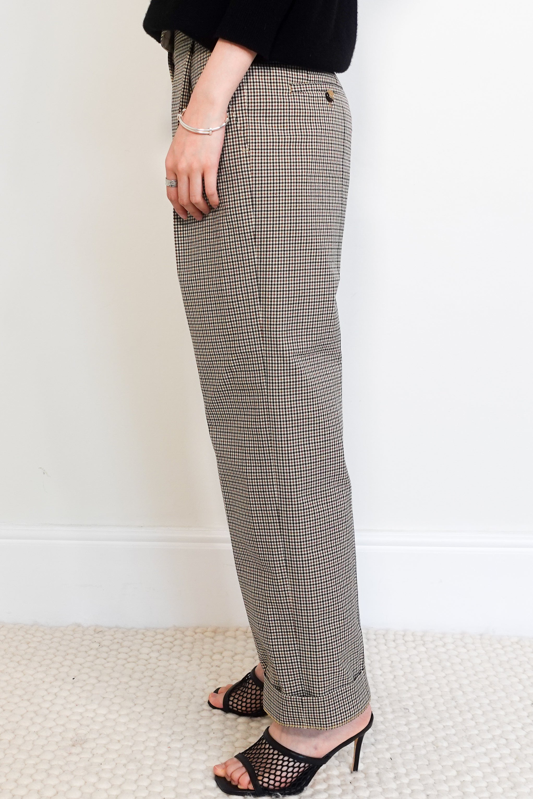 Herringbone trousers RRP £700